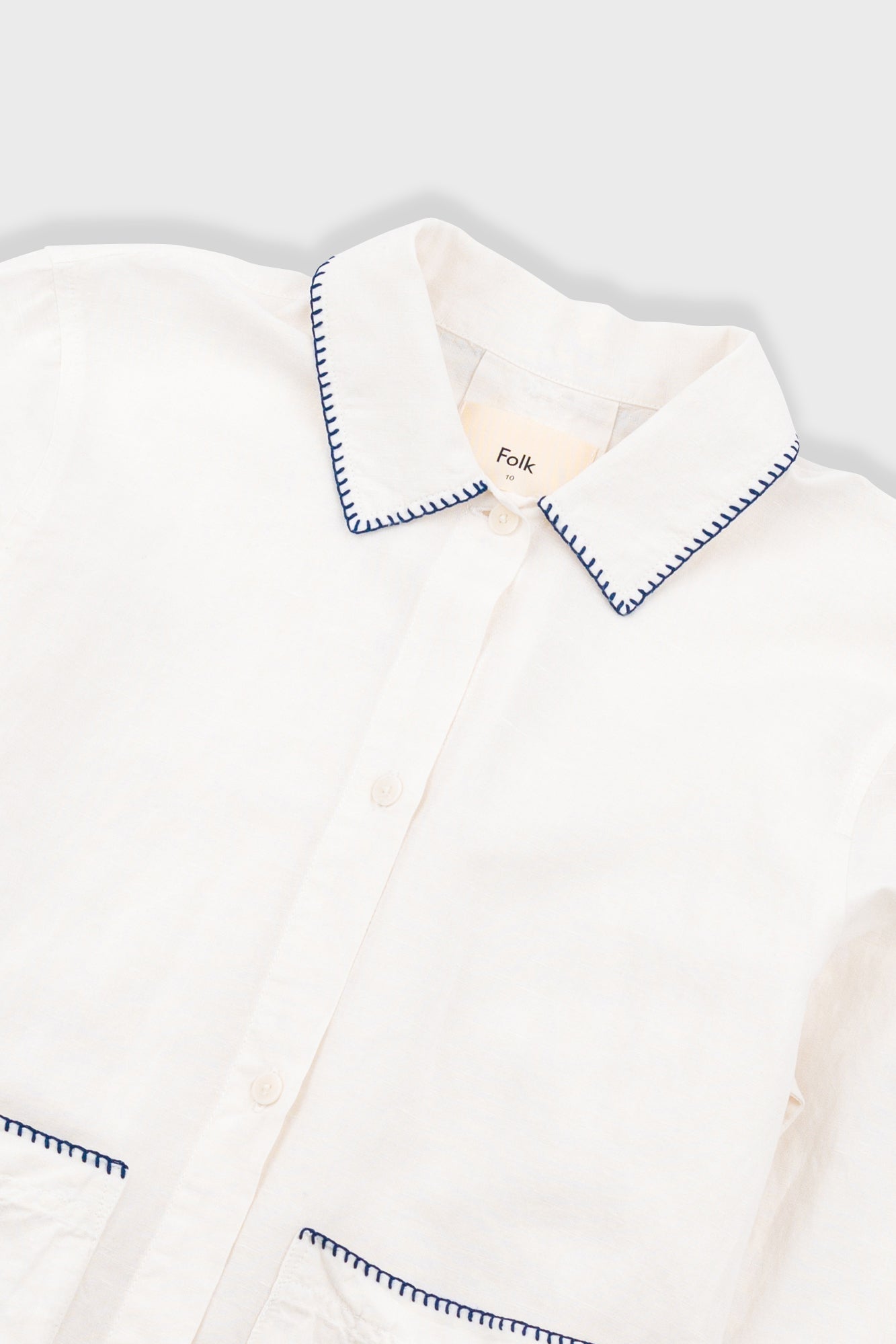 Pleated Shirt - White