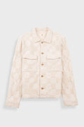Zaki Jacket - Ecru Waffle Check