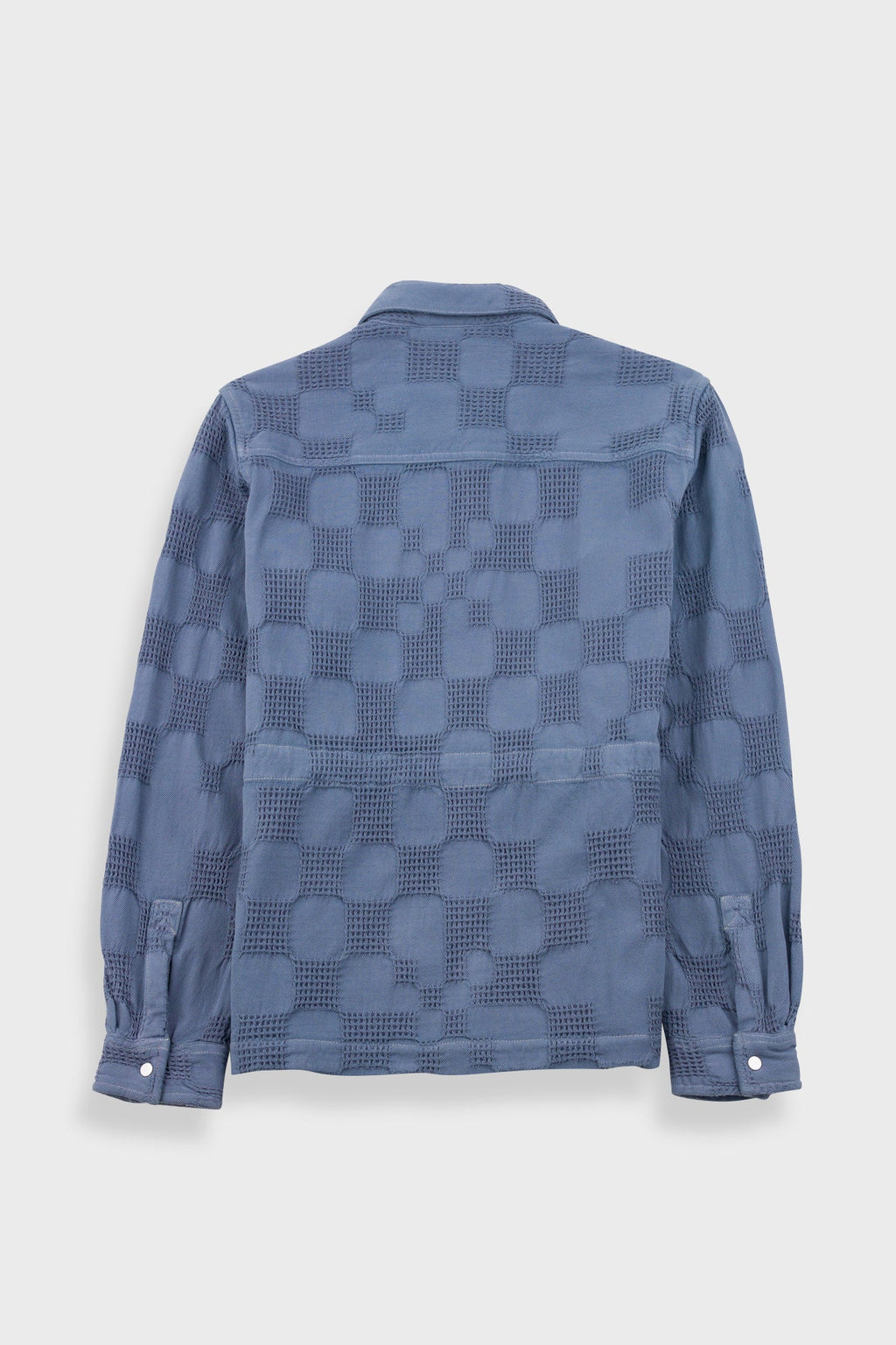 Assembly Jacket - Soft Blue Waffle Check