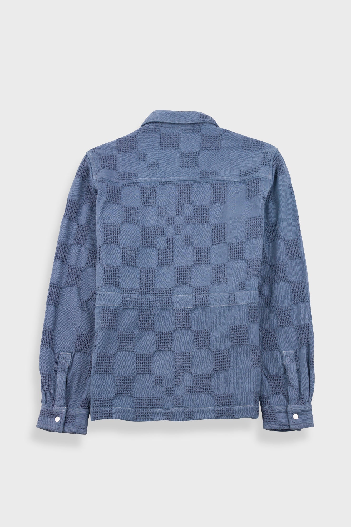 Assembly Jacket - Soft Blue Waffle Check