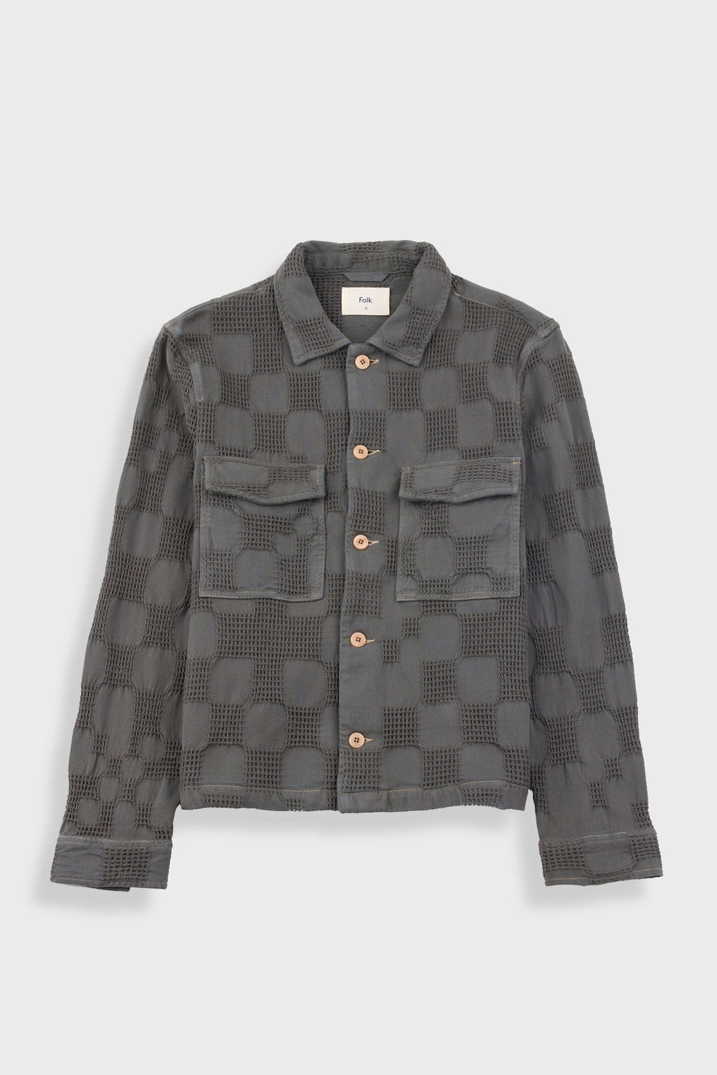 Zaki Jacket - Soft Black Waffle Check
