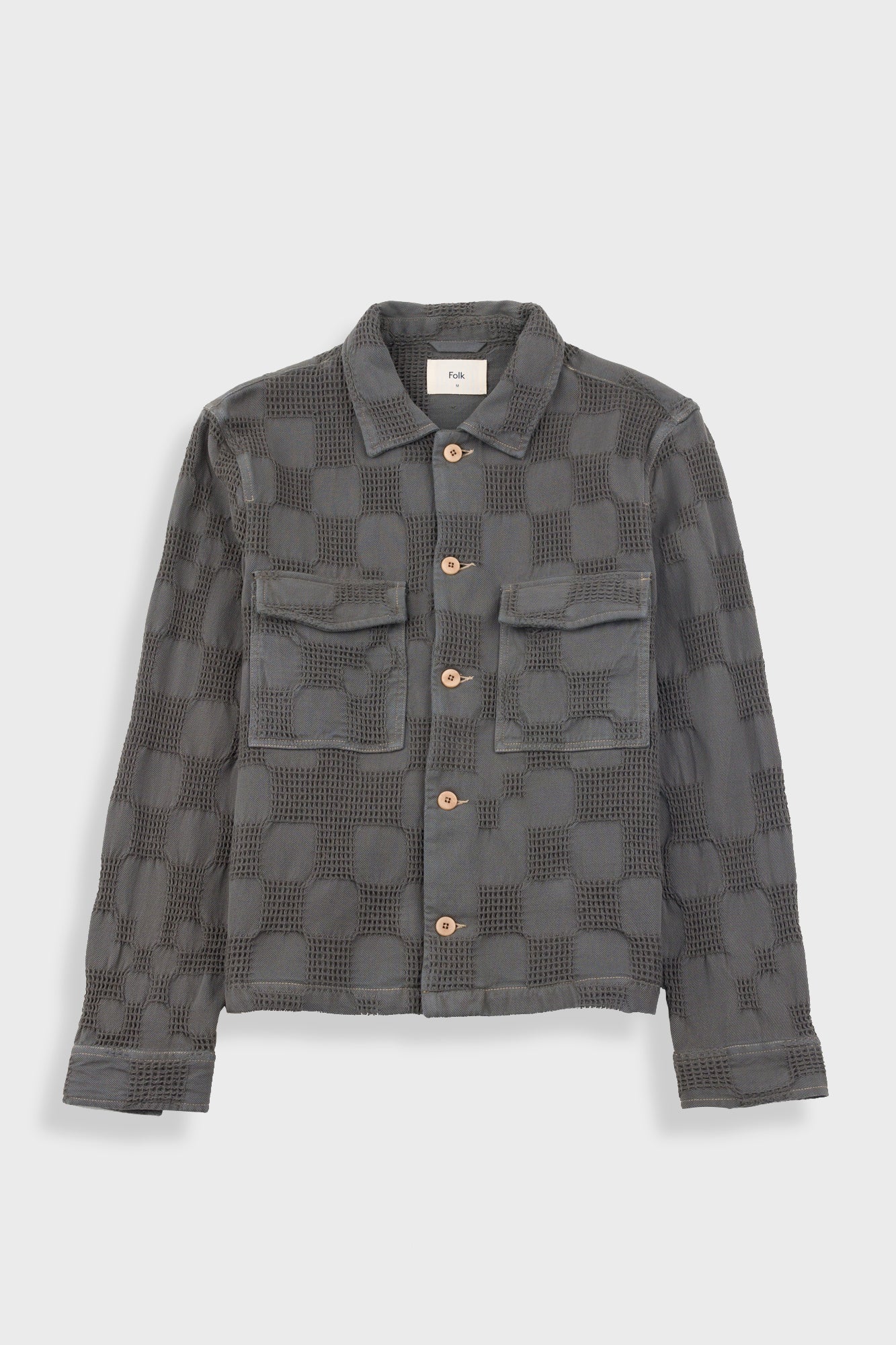 Zaki Jacket - Soft Black Waffle Check