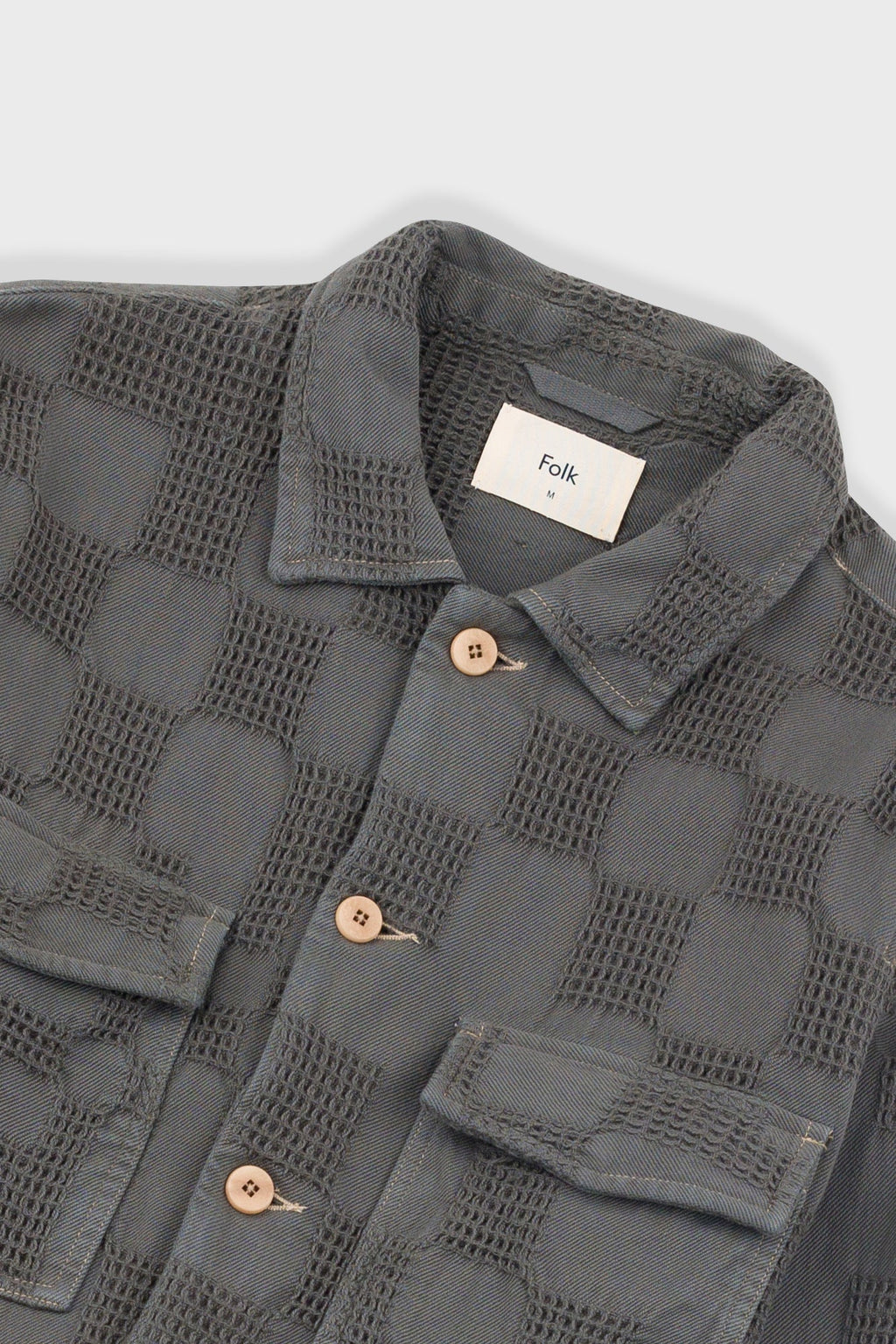 Zaki Jacket - Soft Black Waffle Check