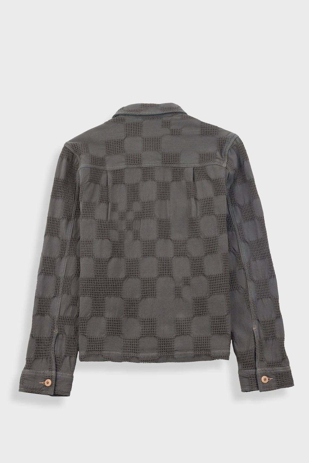 Zaki Jacket - Soft Black Waffle Check