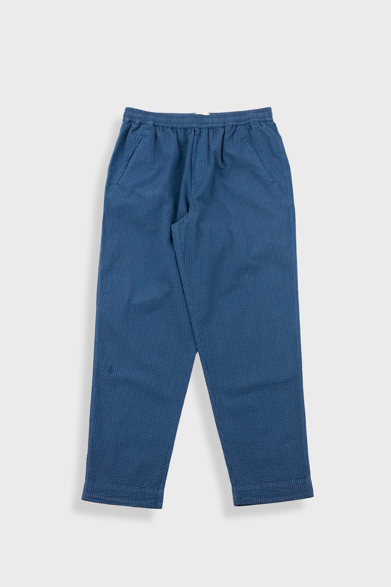 Drawcord Assembly Pant - Soft Indigo Overdyed Stripe