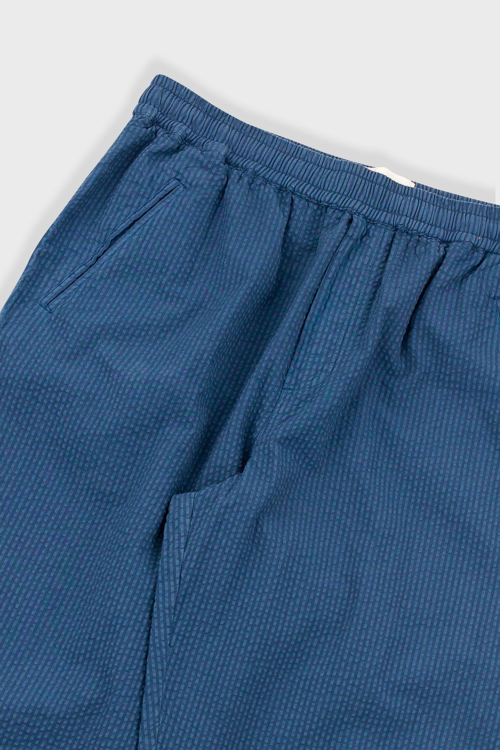Drawcord Assembly Pant - Soft Indigo Overdyed Stripe