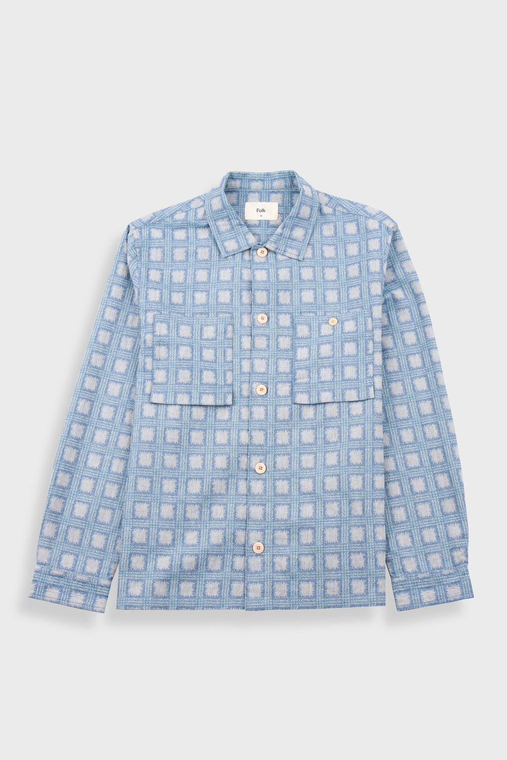 Patch Overshirt - Blue Tile Tapestry