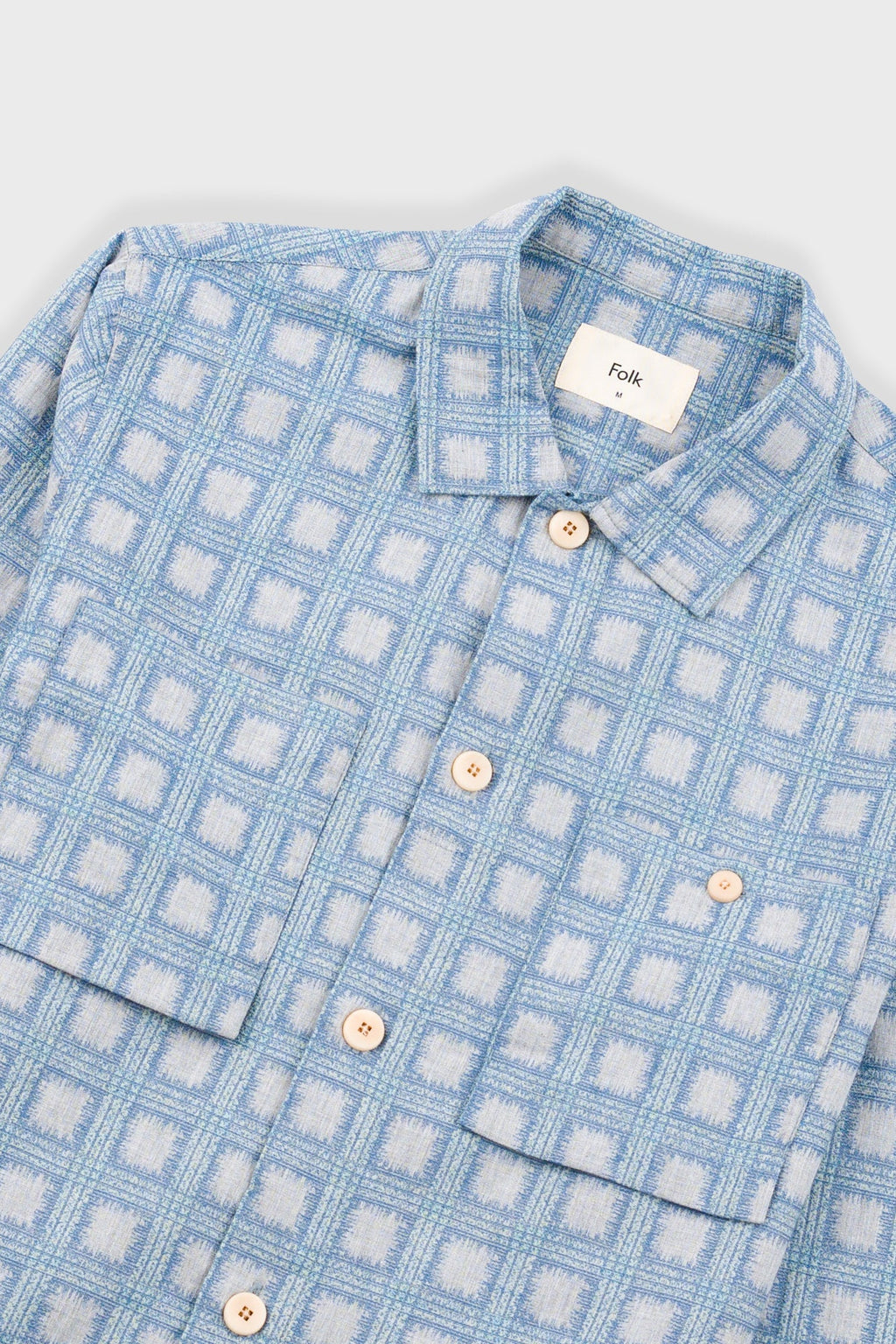 Patch Overshirt - Blue Tile Tapestry
