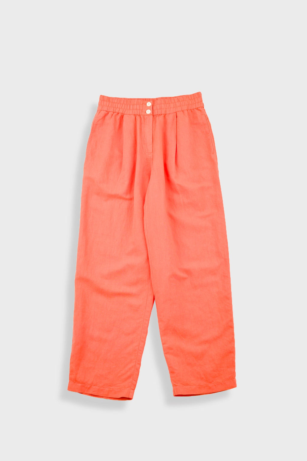 Drawcord Baggy Pants - Coral