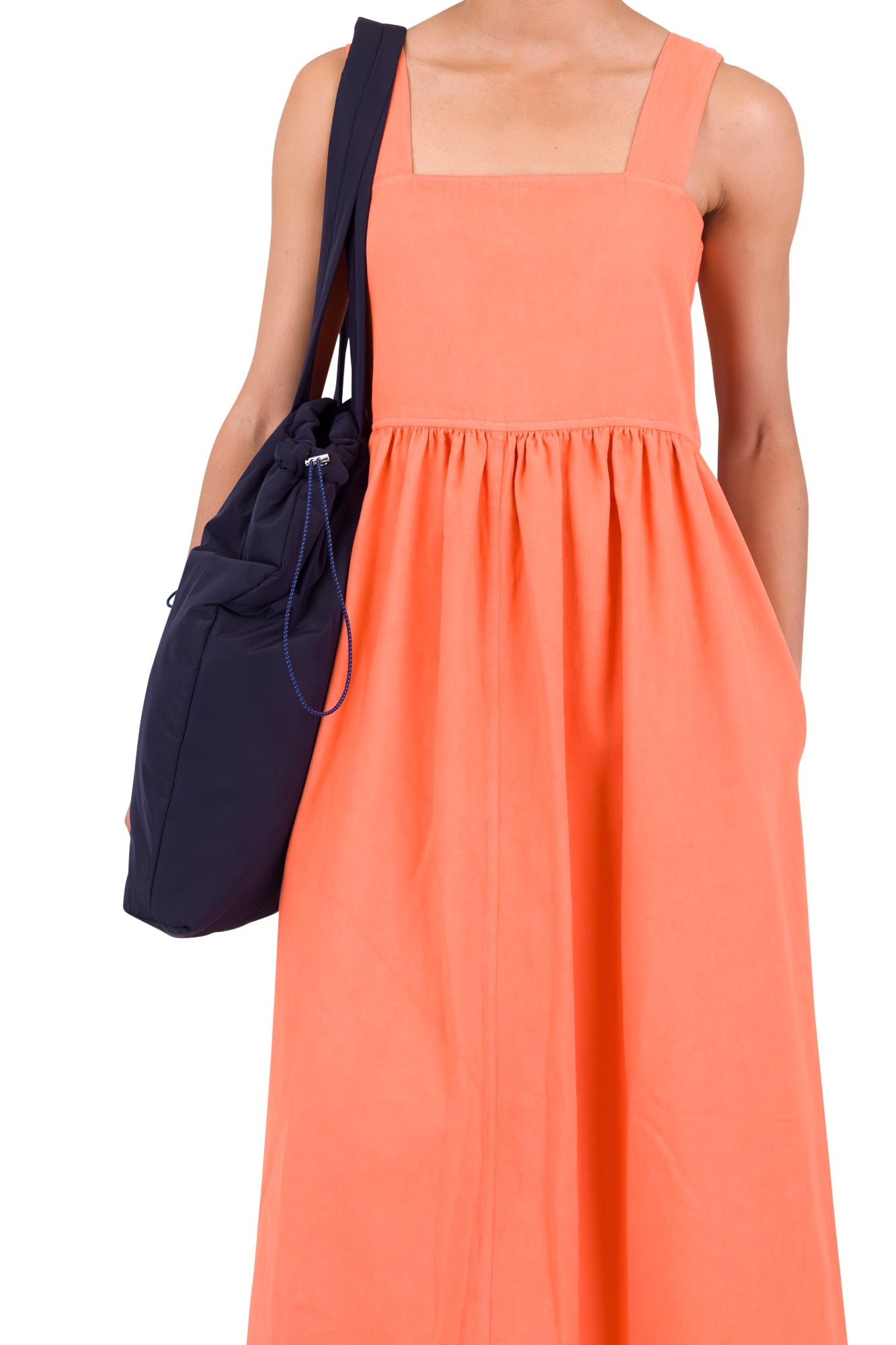 Midi Day Dress - Dark Orange