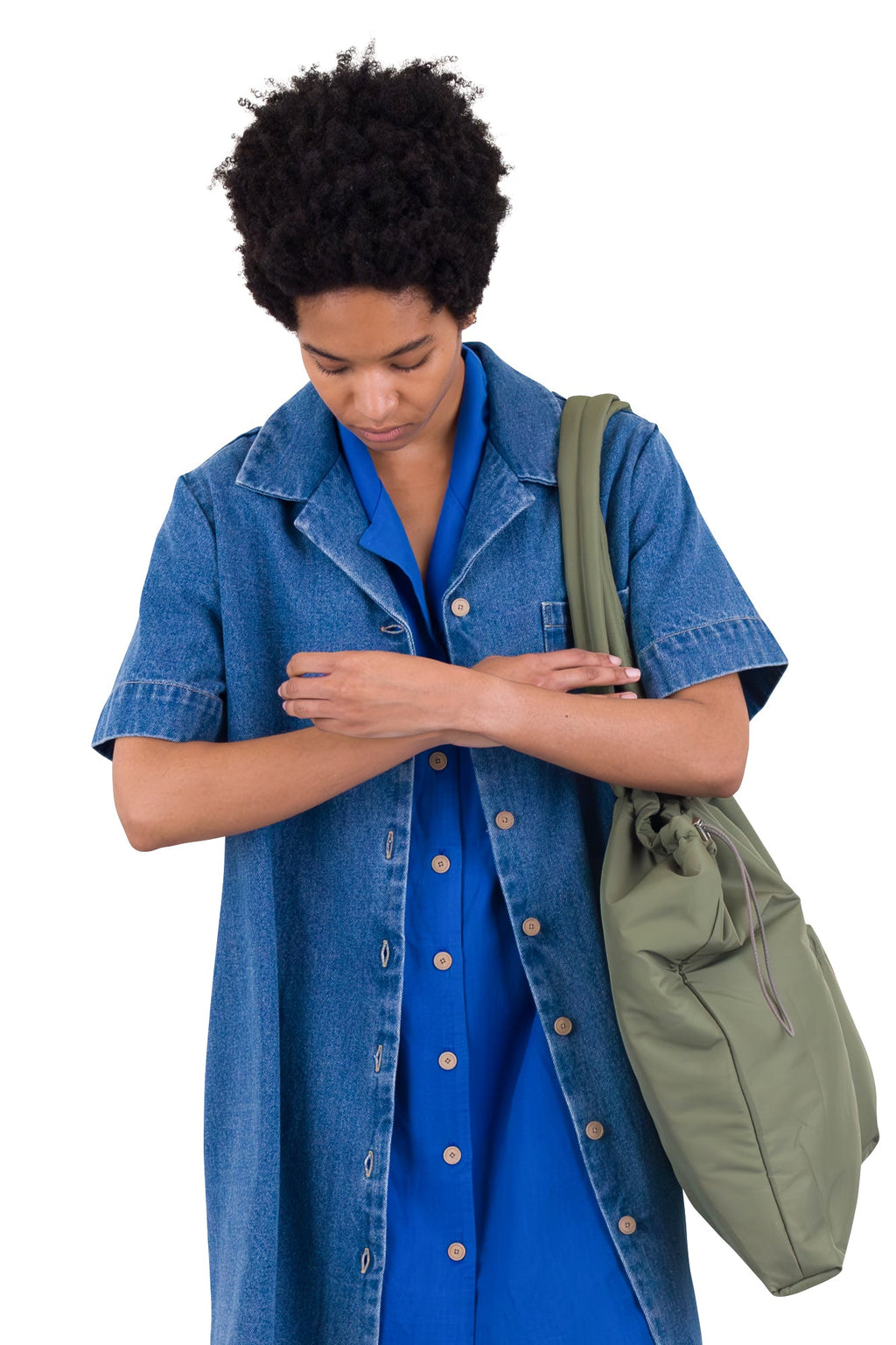 Shirt Dress - Heavy Bleach Denim