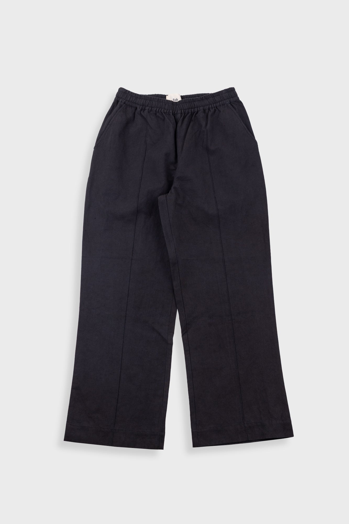 Wide Fit Trousers - Soft Black
