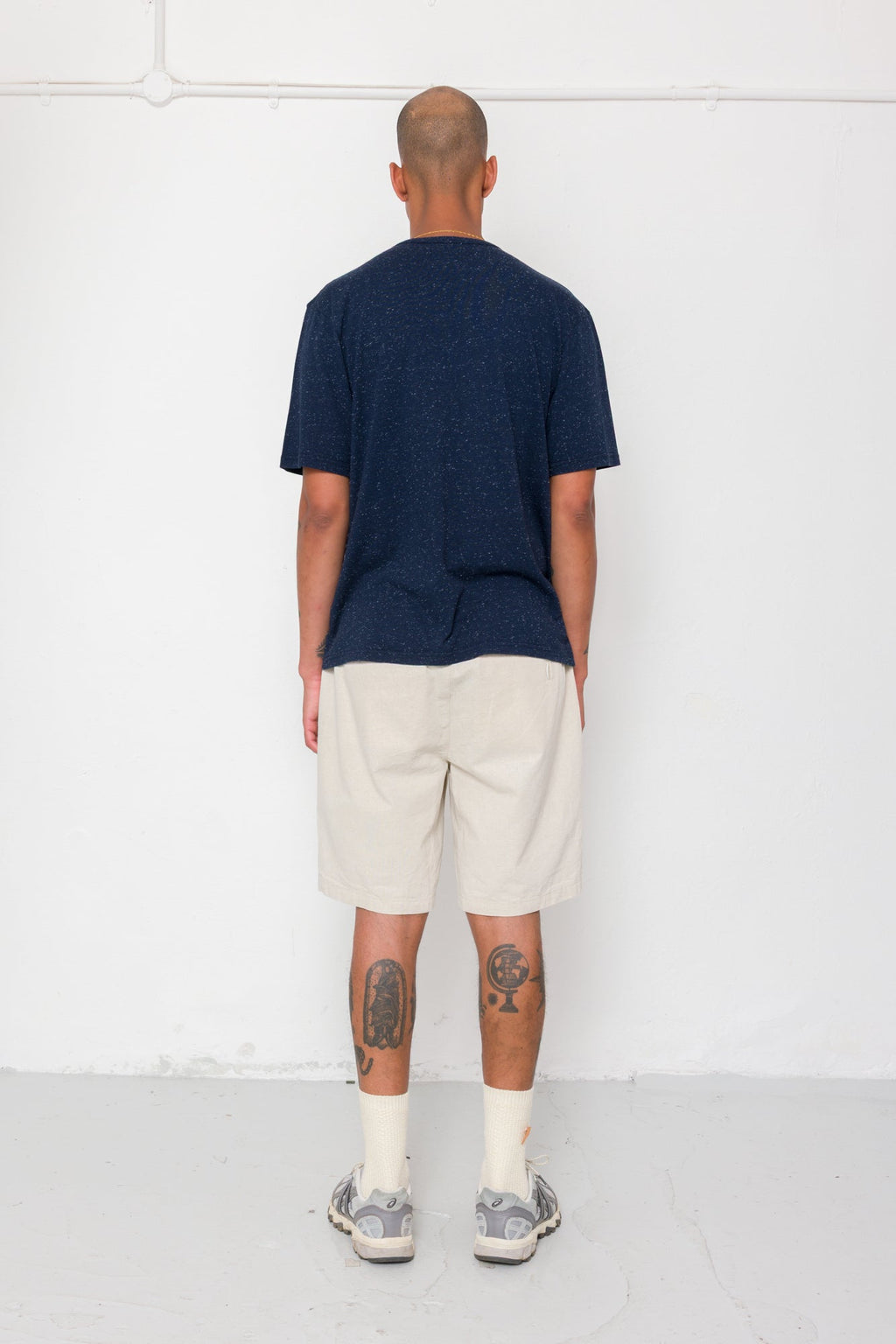 Relaxed Assembly T-Shirt - Navy Nep