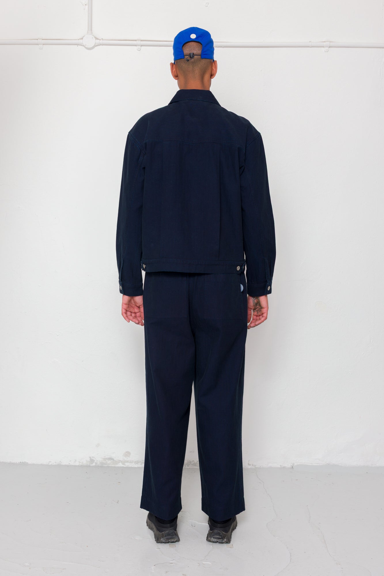 Trucker Jacket - Deep Indigo Herringbone