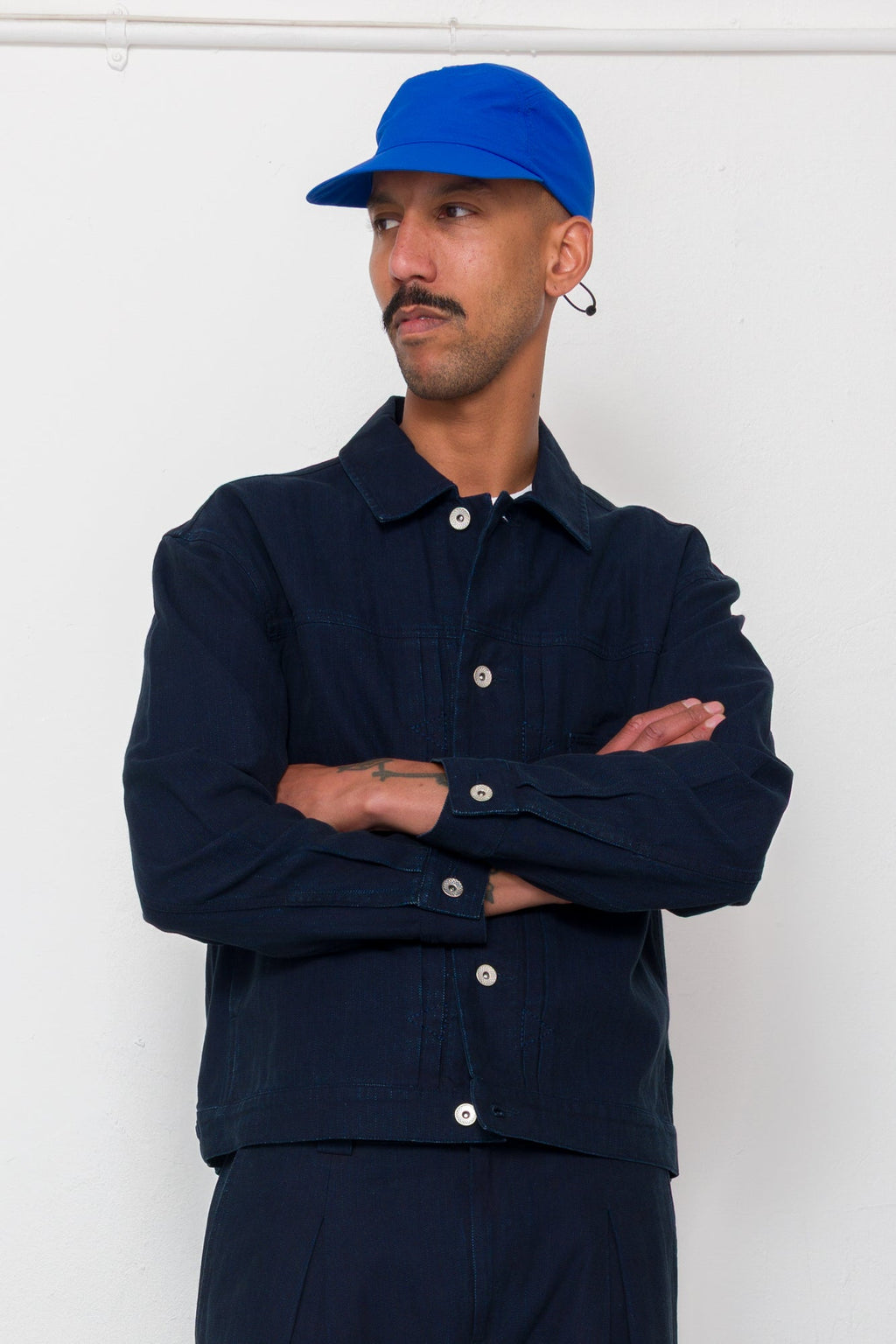 Trucker Jacket - Deep Indigo Herringbone