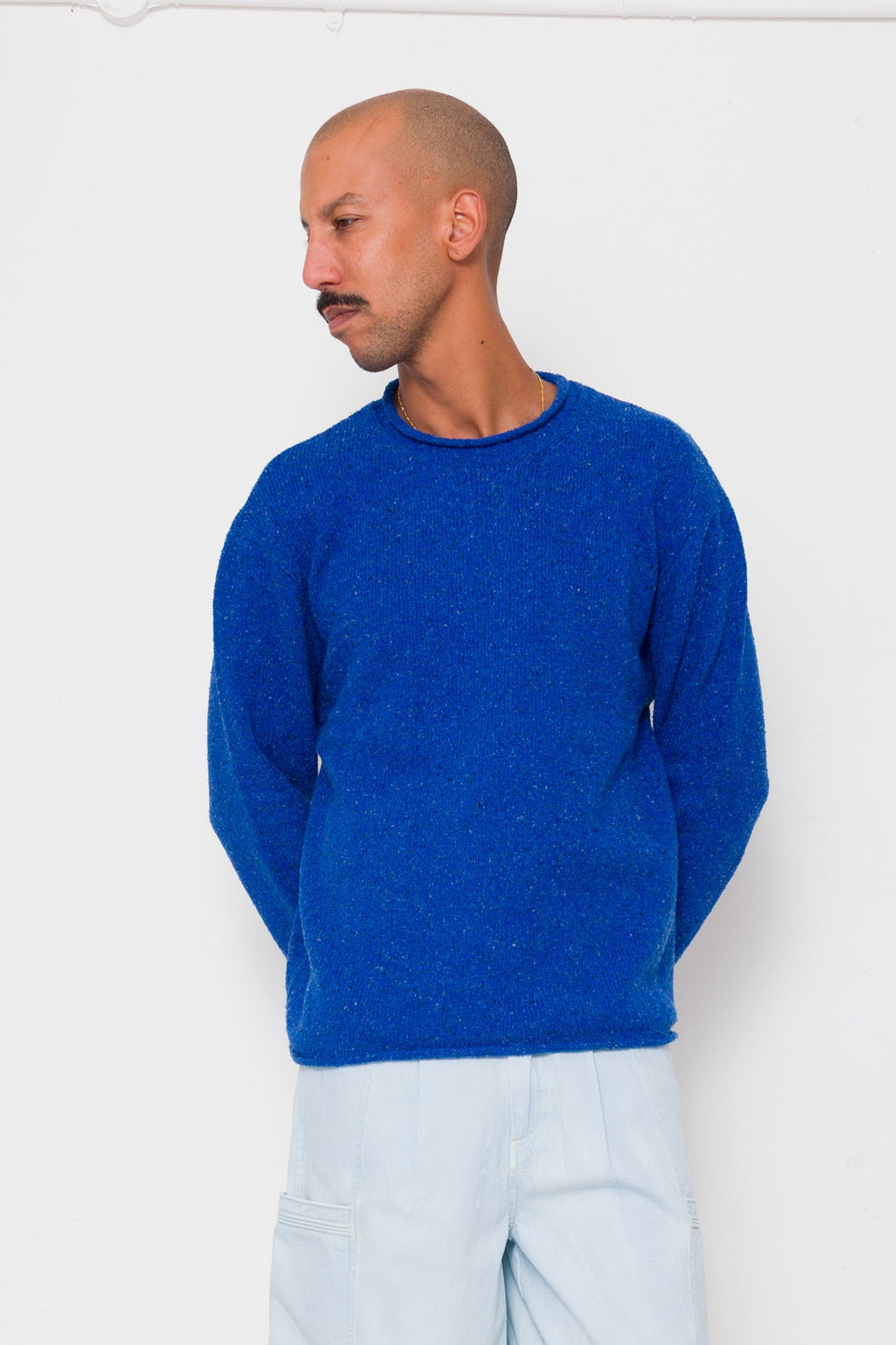Slouch Crew - Bright Blue