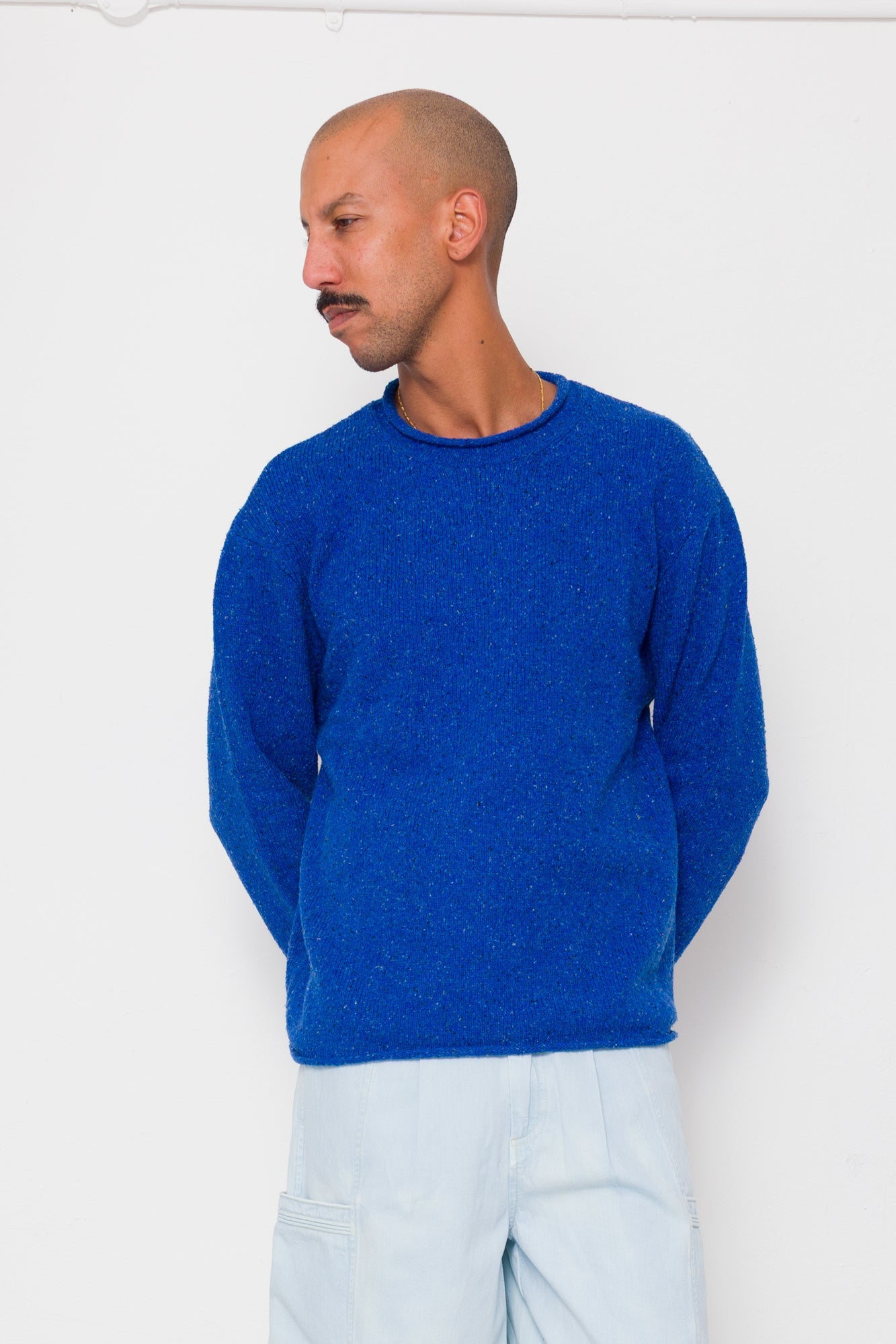 Slouch Crew - Bright Blue