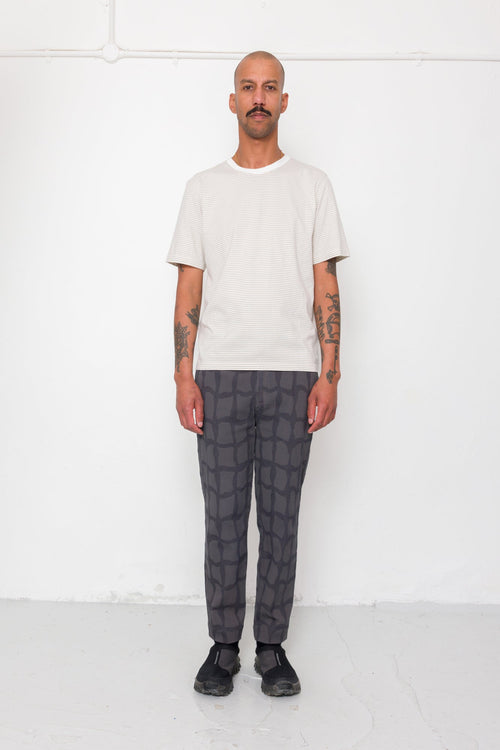 1x1 Striped T-Shirt - Stone