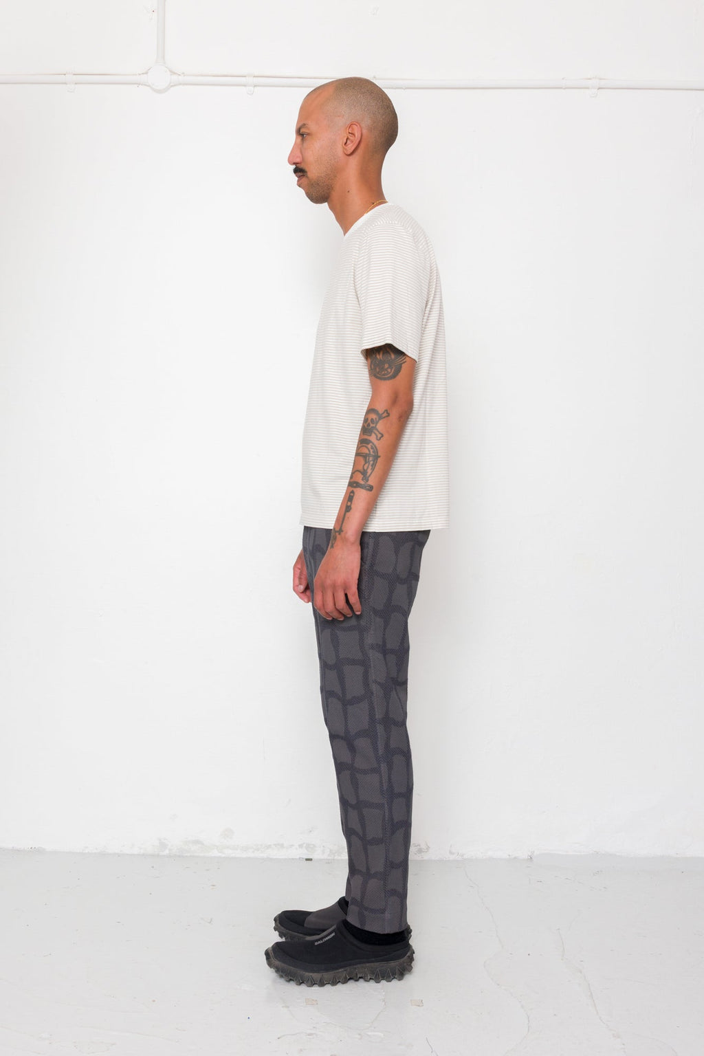 1x1 Striped T-Shirt - Stone