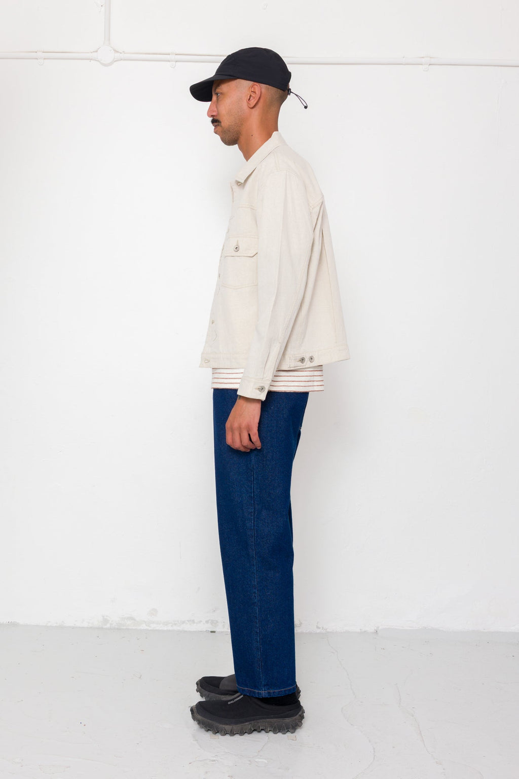 Trucker Jacket - Natural Linen Cotton Canvas