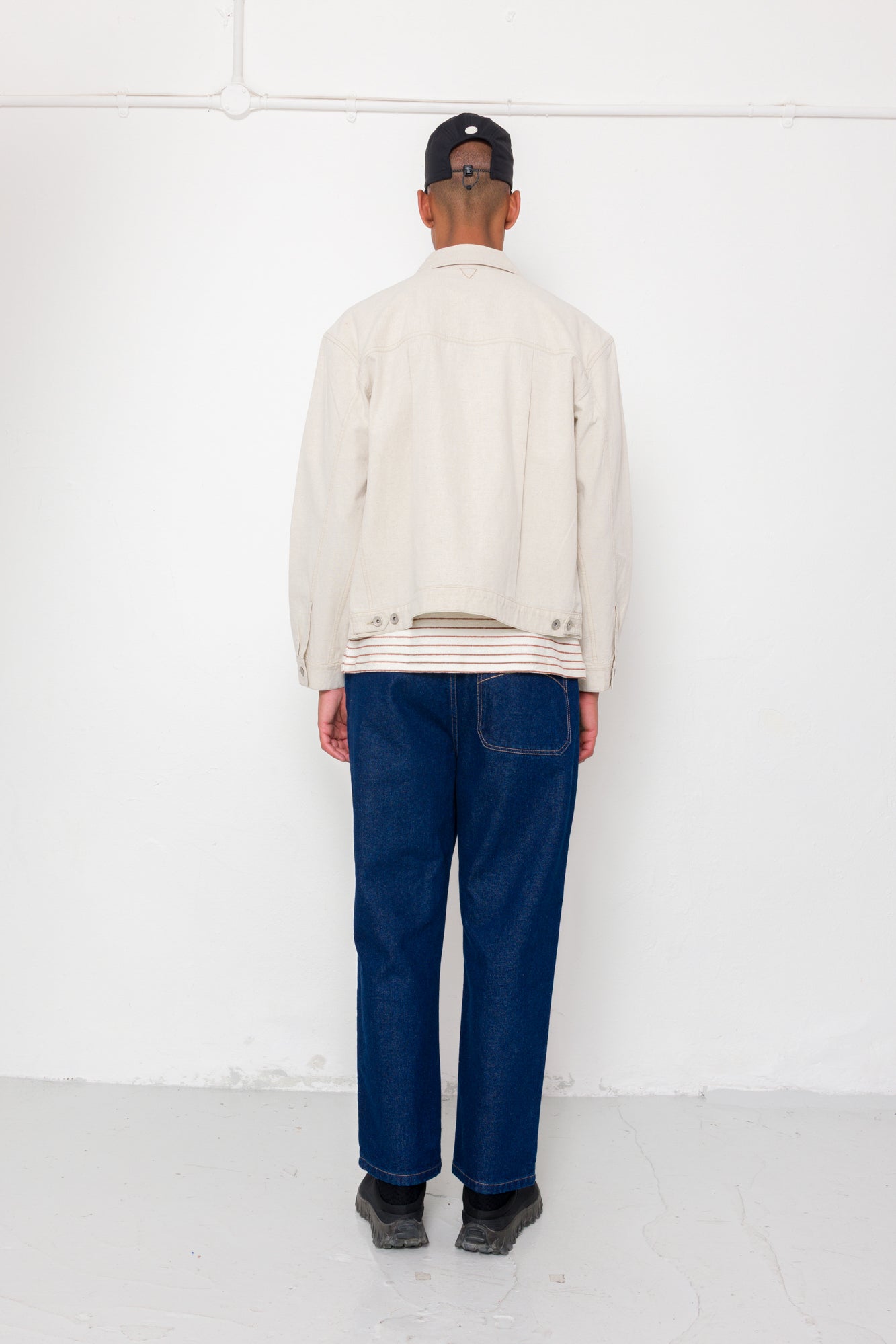 Trucker Jacket - Natural Linen Cotton Canvas