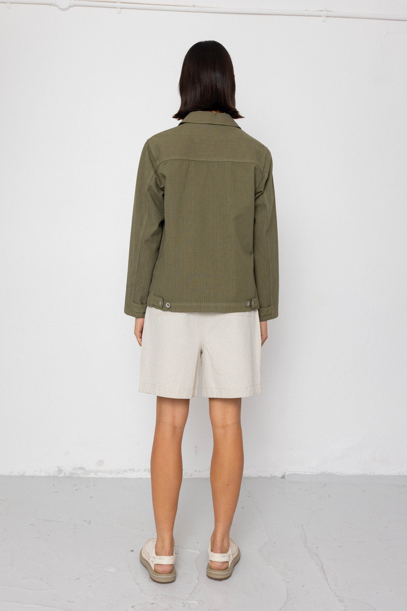 Women's Prism Jacket - Light Olive Chunky Ripstop