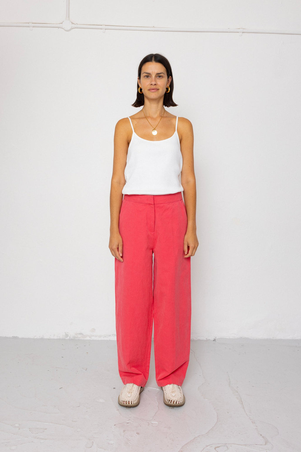 Suit Trousers - Rose Red