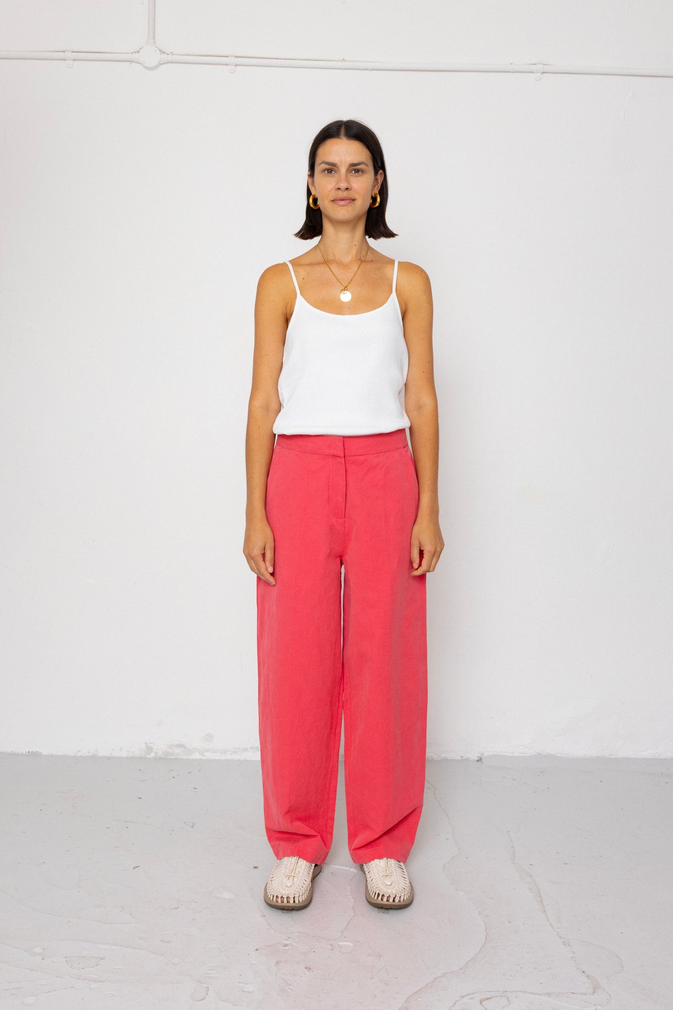 Suit Trousers - Rose Red