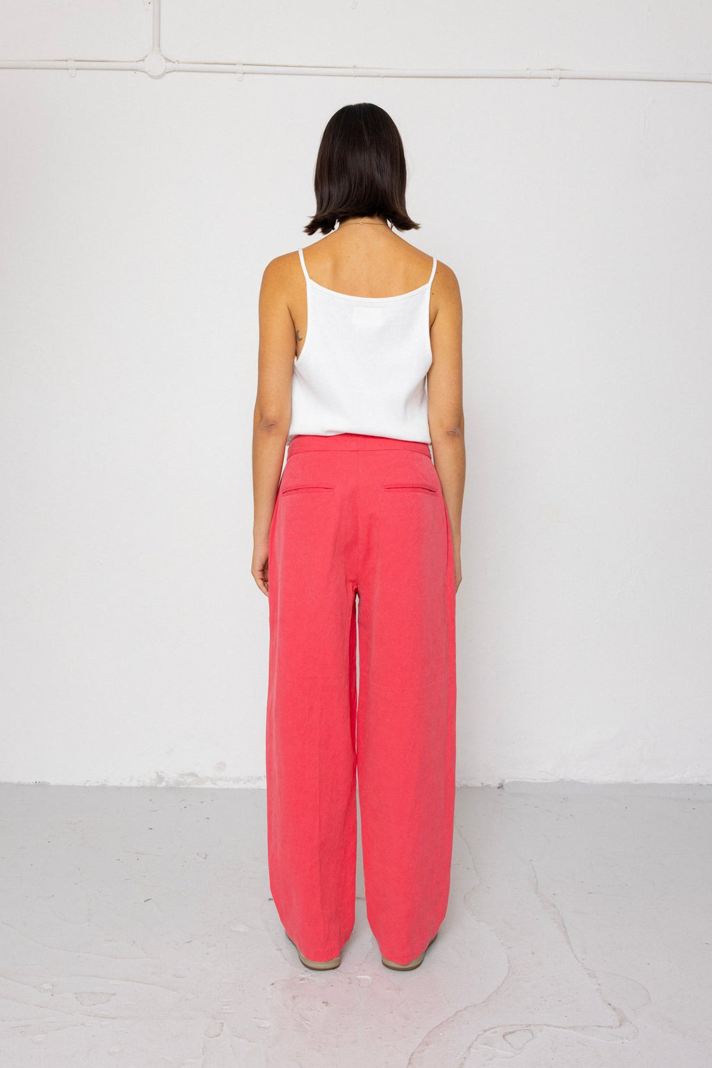Suit Trousers - Rose Red