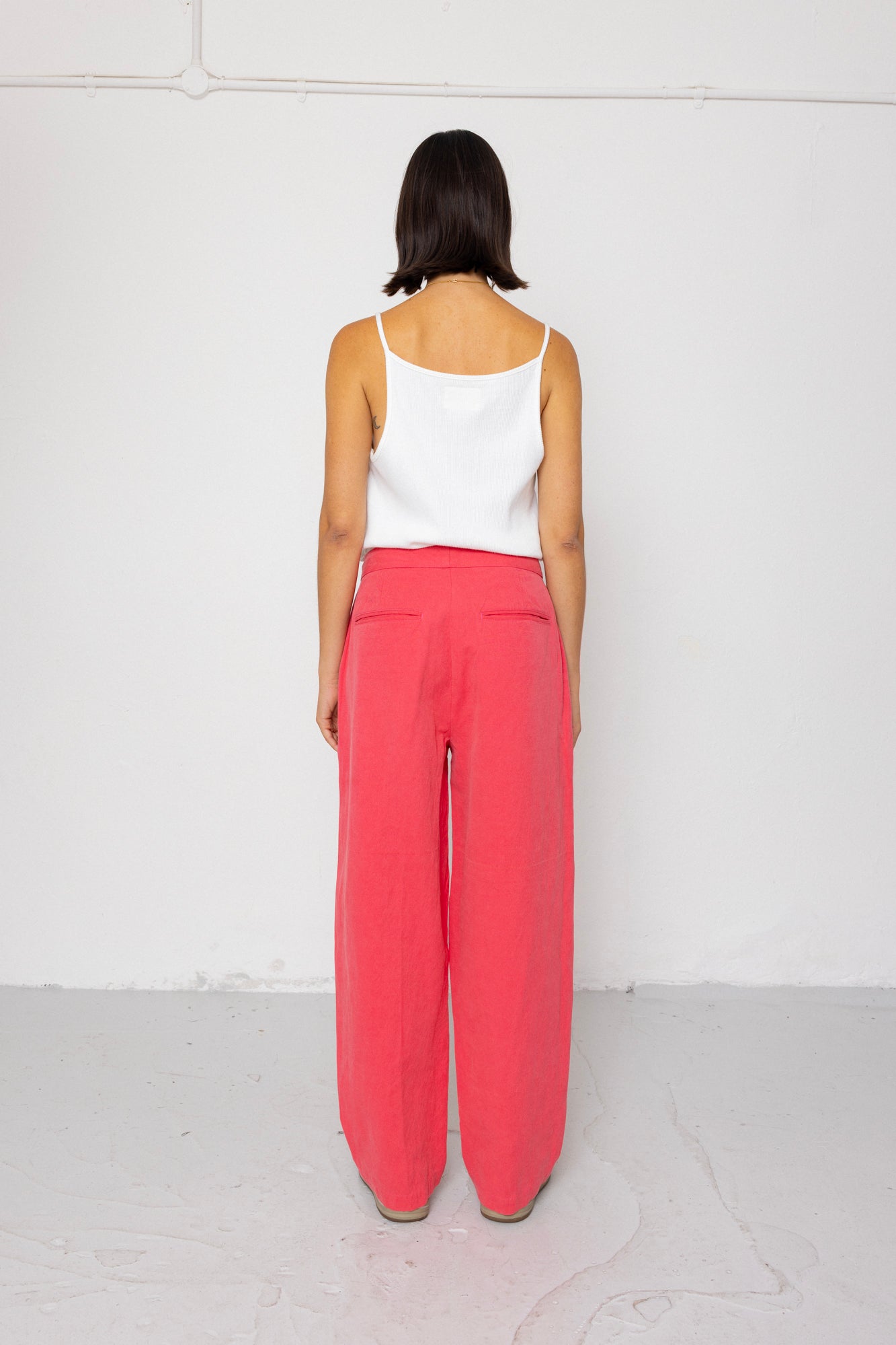 Suit Trousers - Rose Red