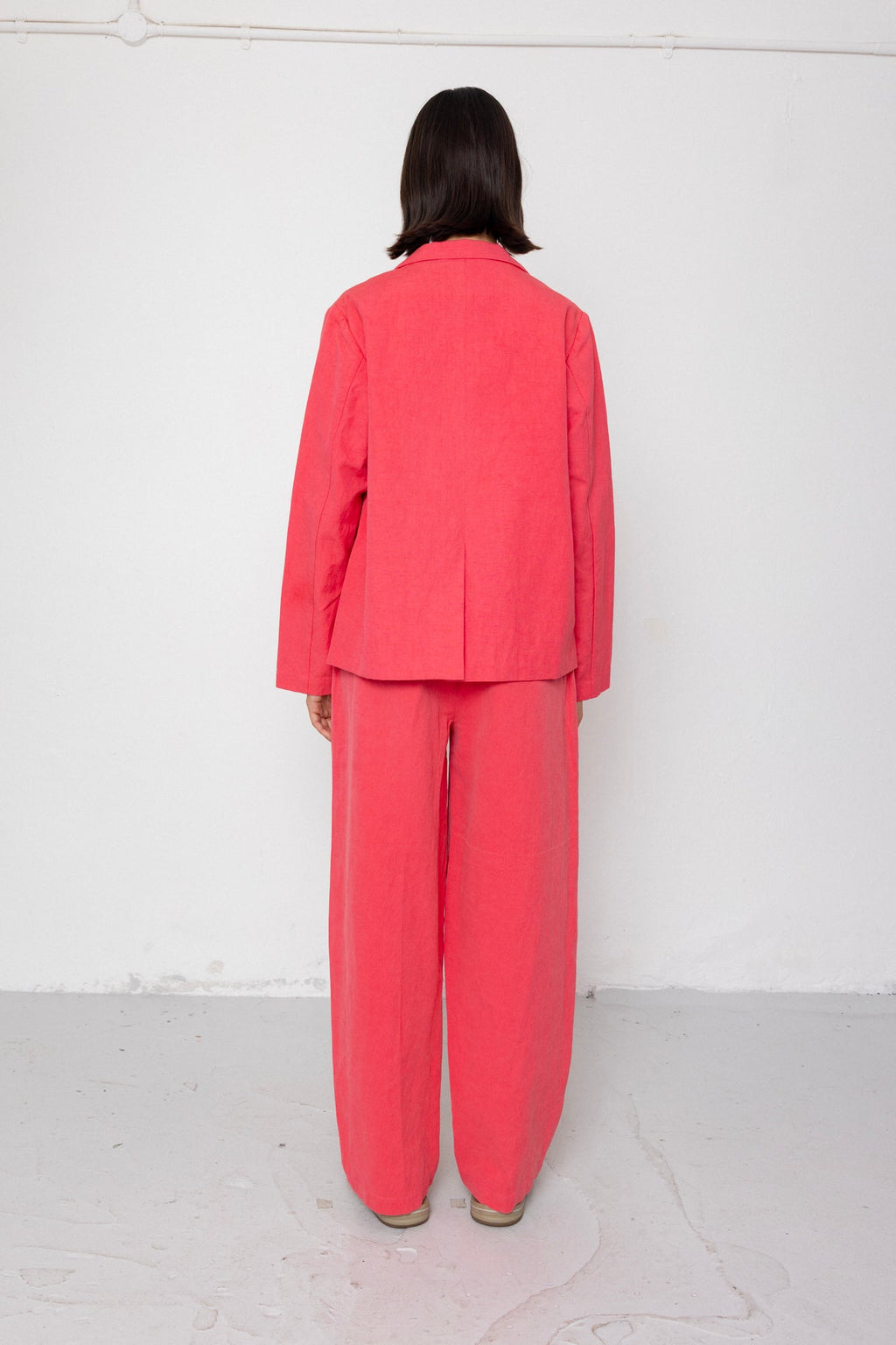 Suit Trousers - Rose Red
