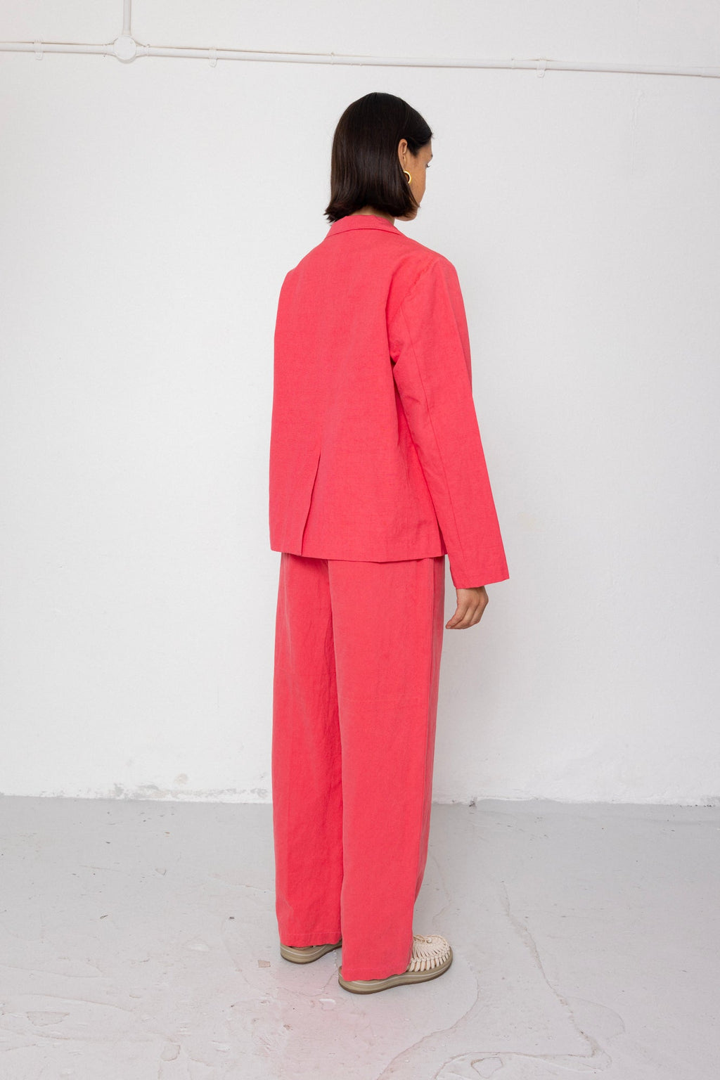 Suit Trousers - Rose Red