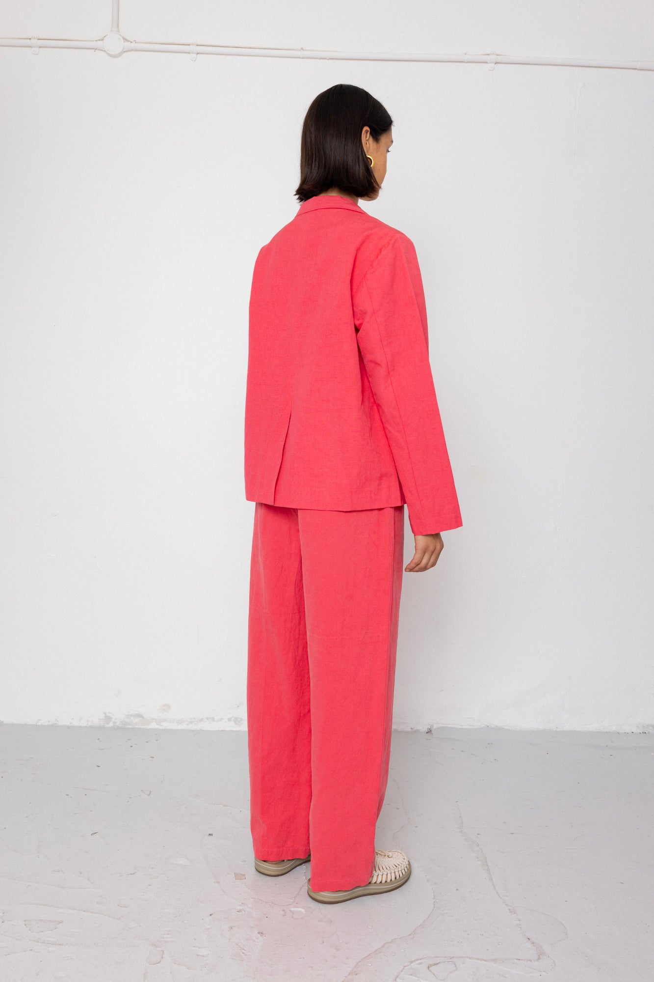 Suit Trousers - Rose Red