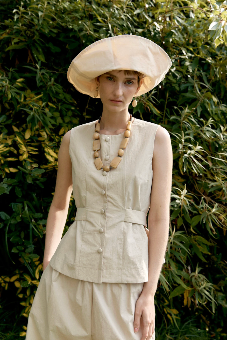 Cawley | Dry Oilskin Sunhat - Natural