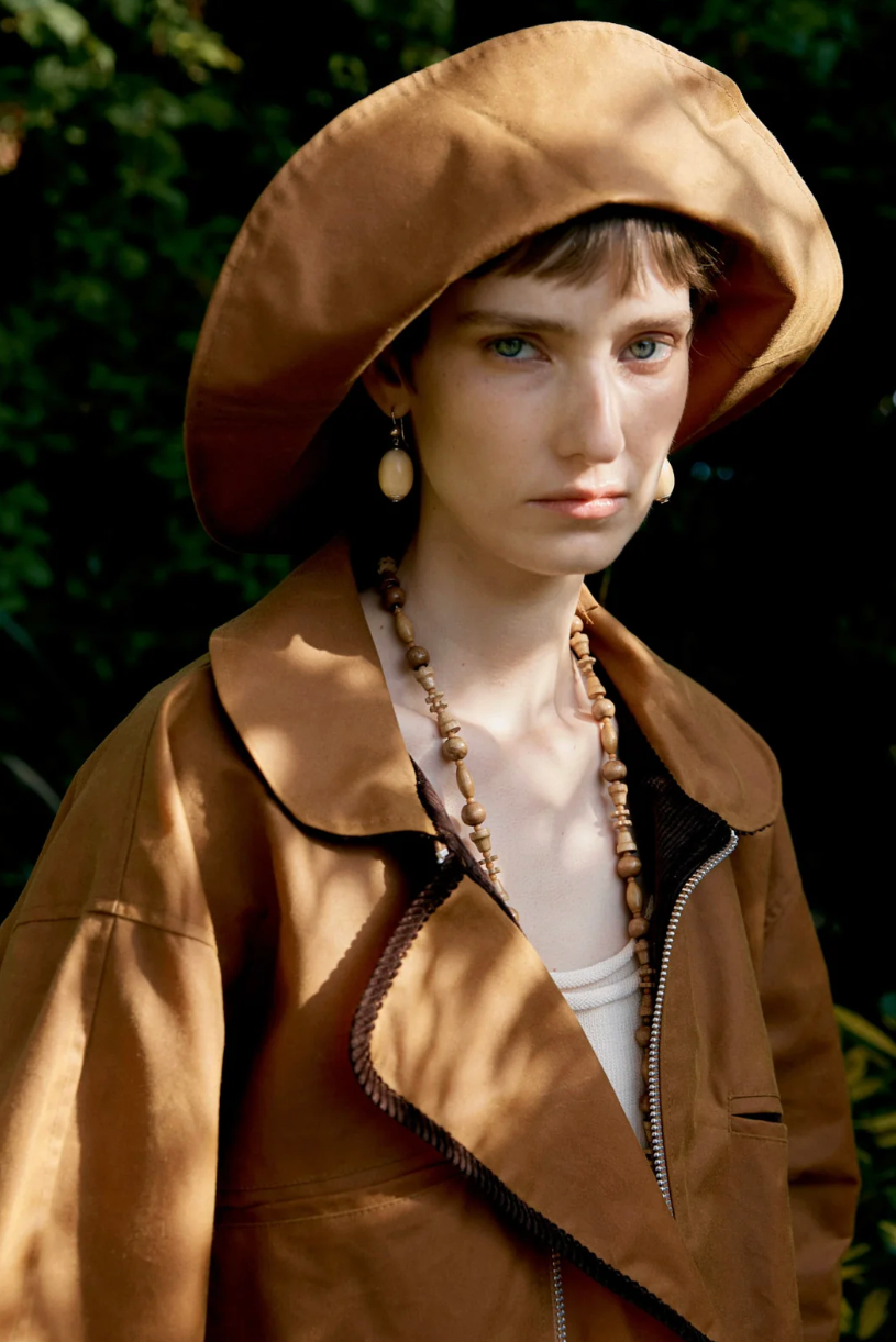 Cawley | Waxed Oilskin Sunhat - Gold