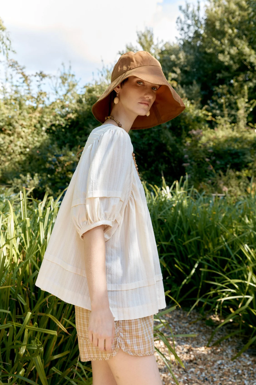 Cawley | Waxed Oilskin Sunhat - Gold