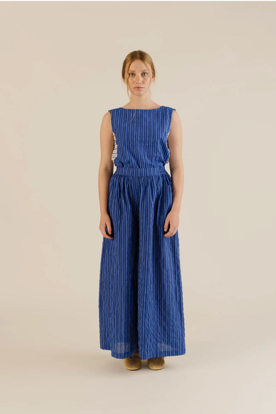 Sideline | Anna Trousers - Cobalt Stripe