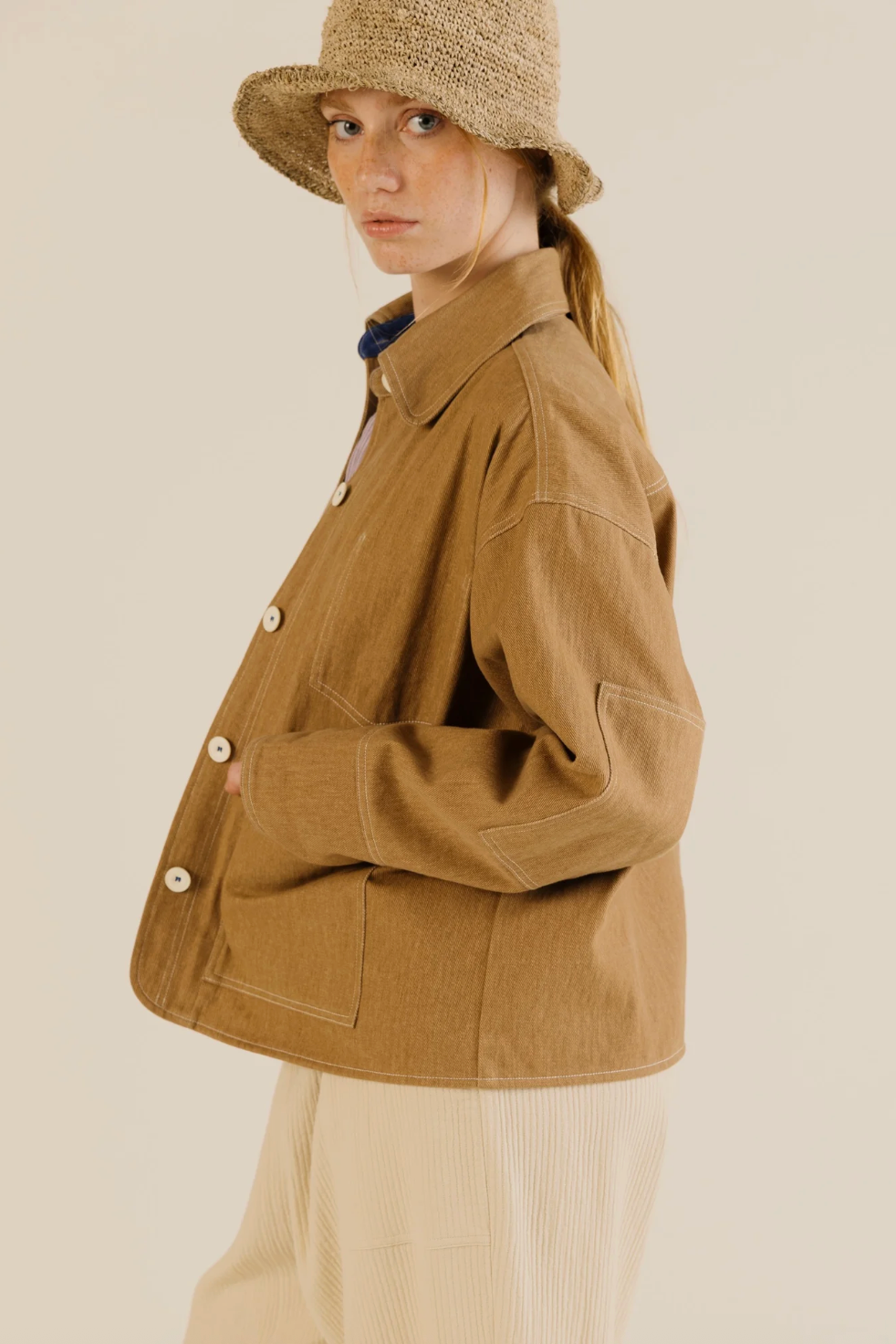 Sideline | Josie Jacket - Toffee Denim