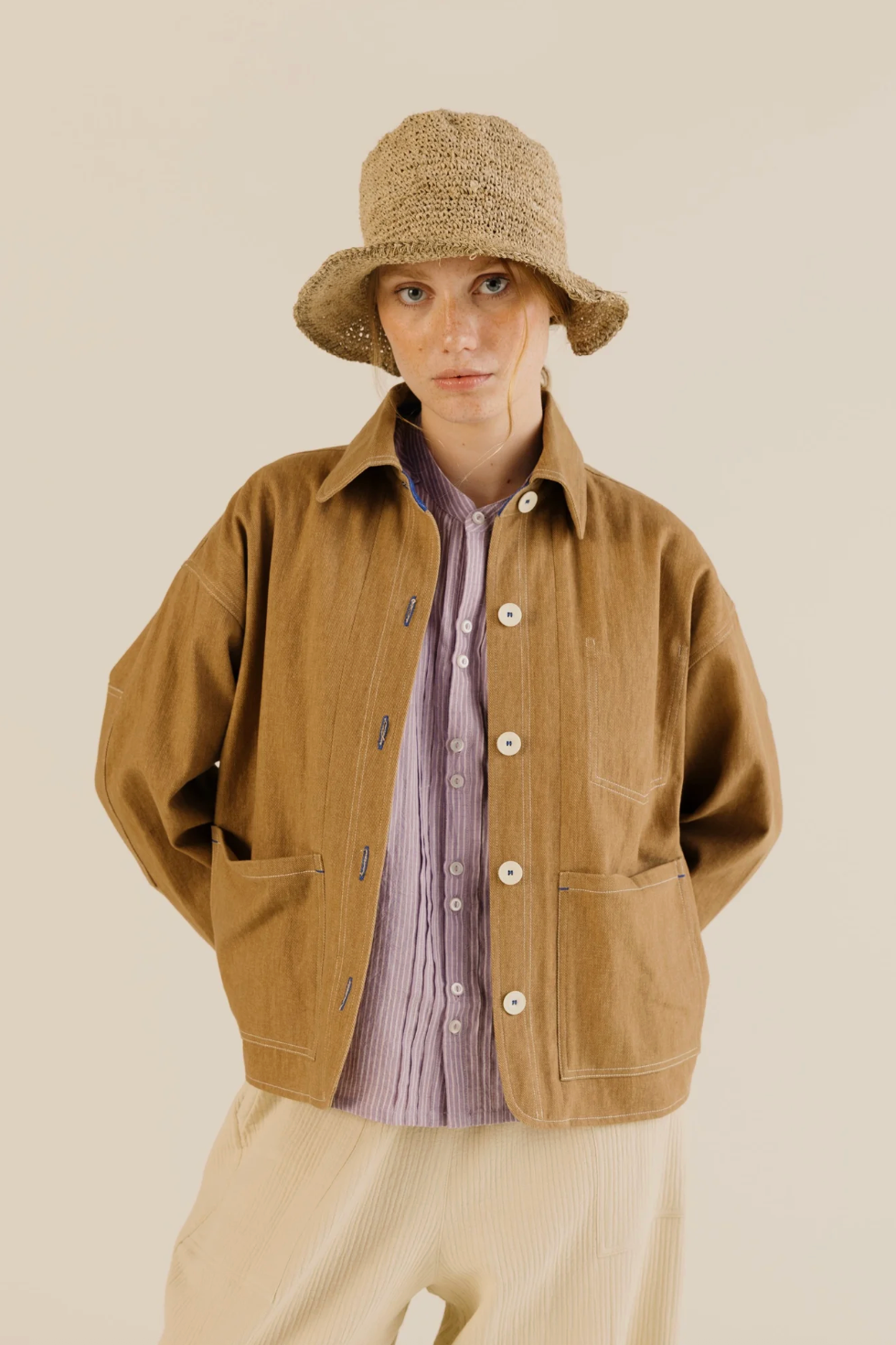 Sideline | Josie Jacket - Toffee Denim