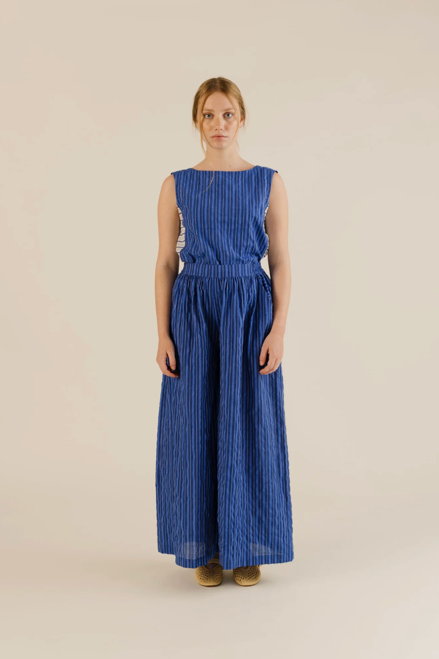 Sideline | Wake Top - Cobalt Stripe