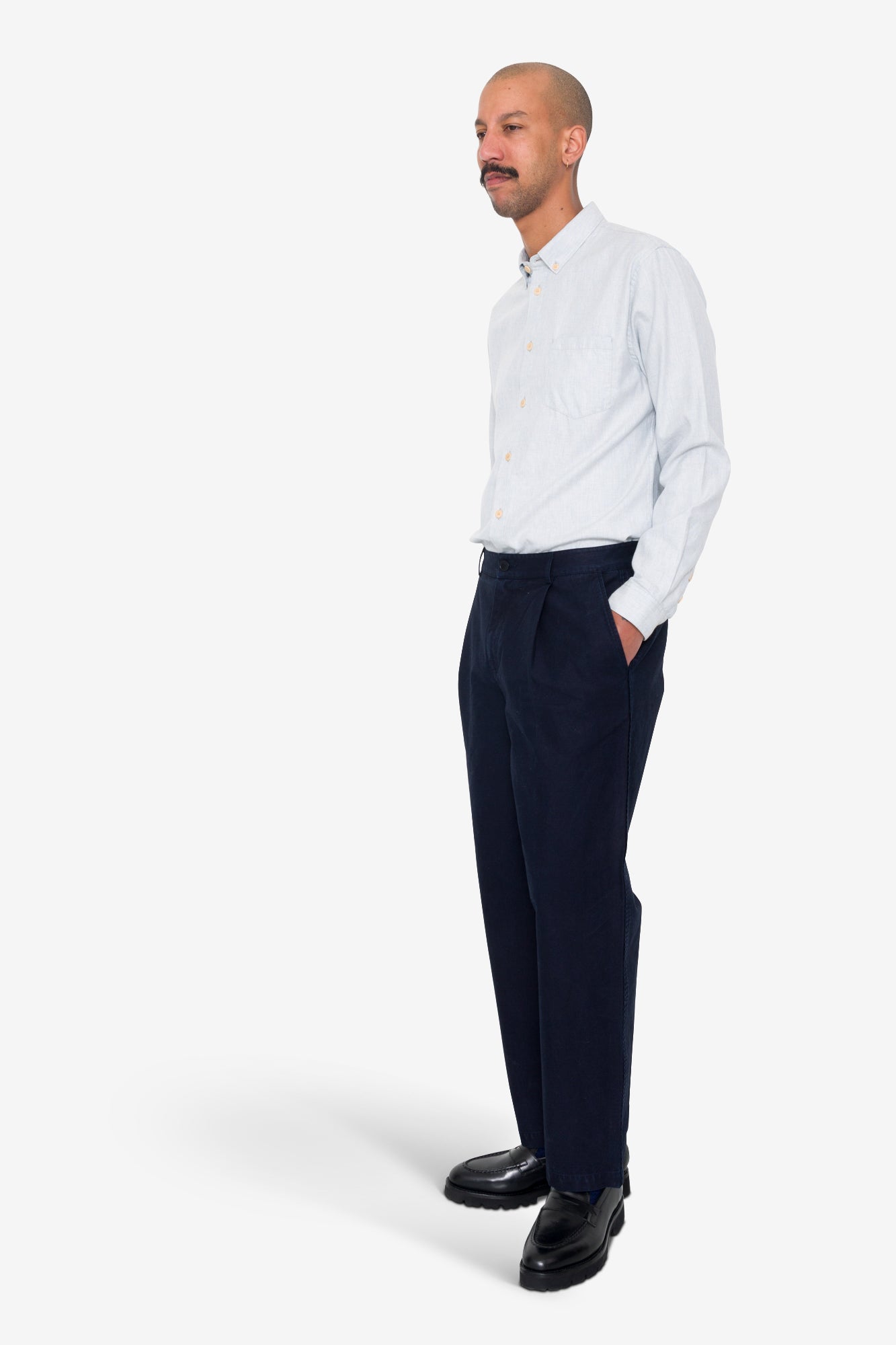 Wide Fit Trouser - Ink
