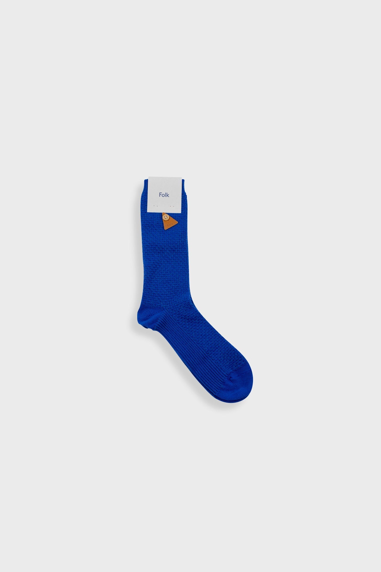 Waffle Sock - Bright Blue
