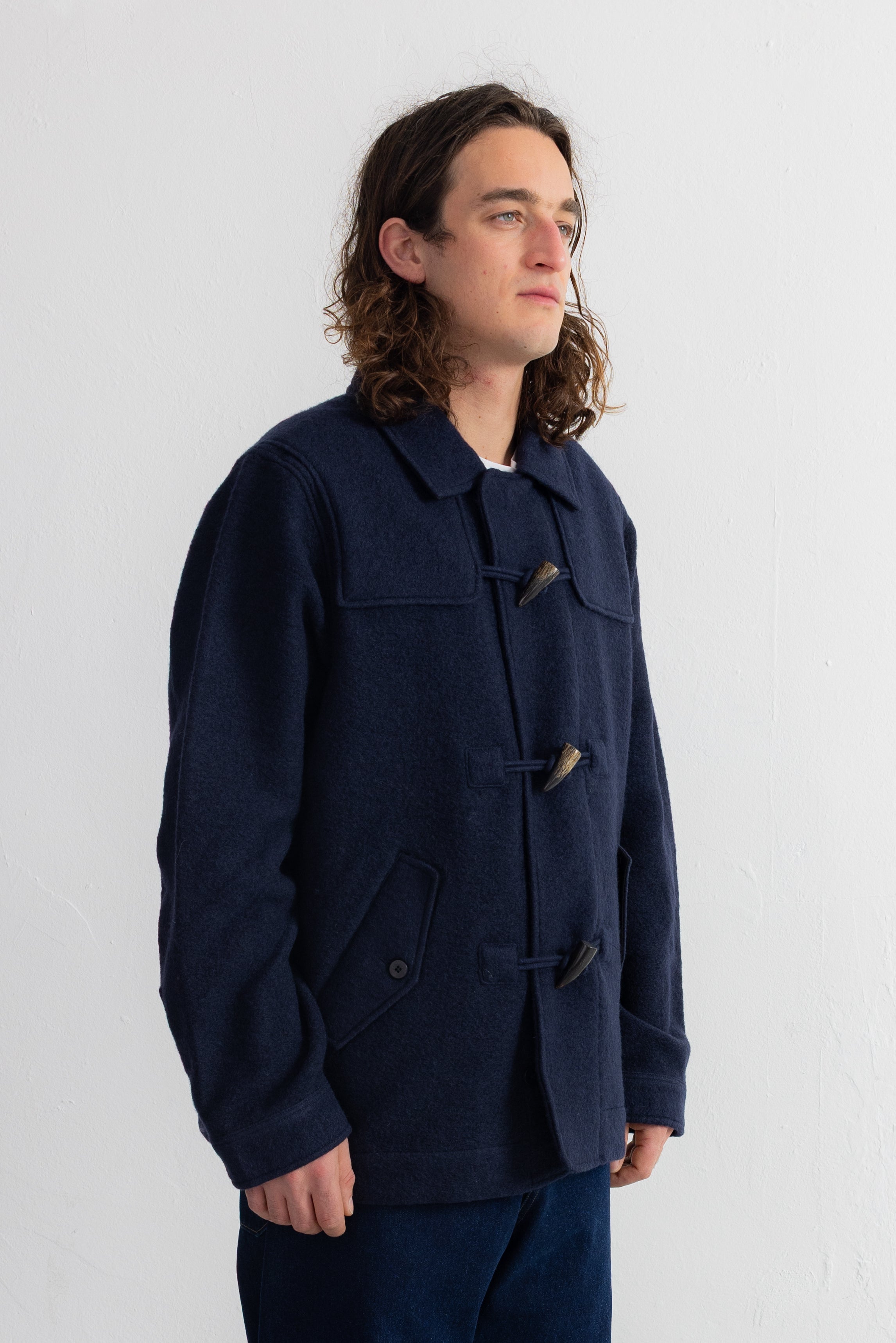 Duffle Coat - Navy Wool