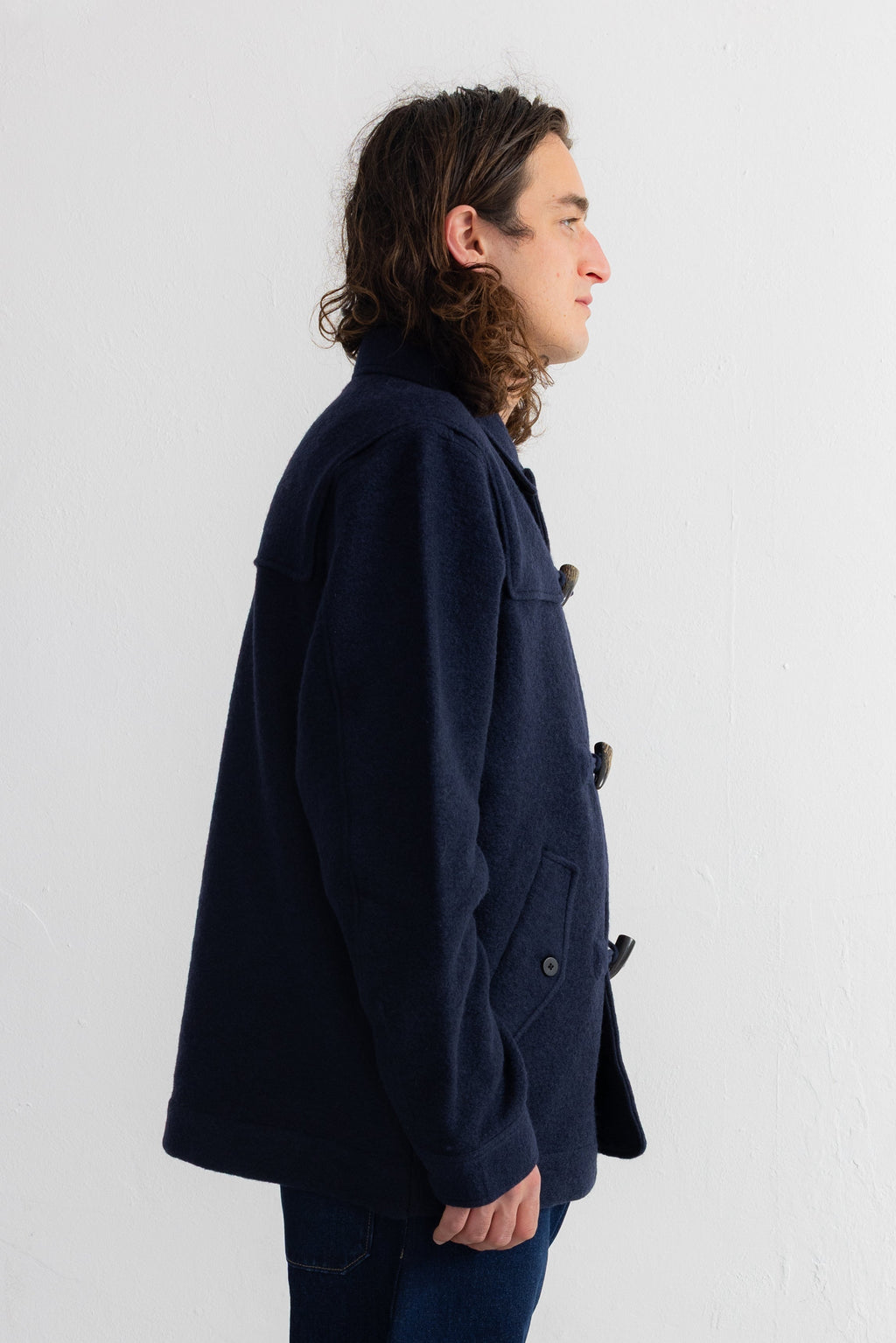 Duffle Coat - Navy Wool