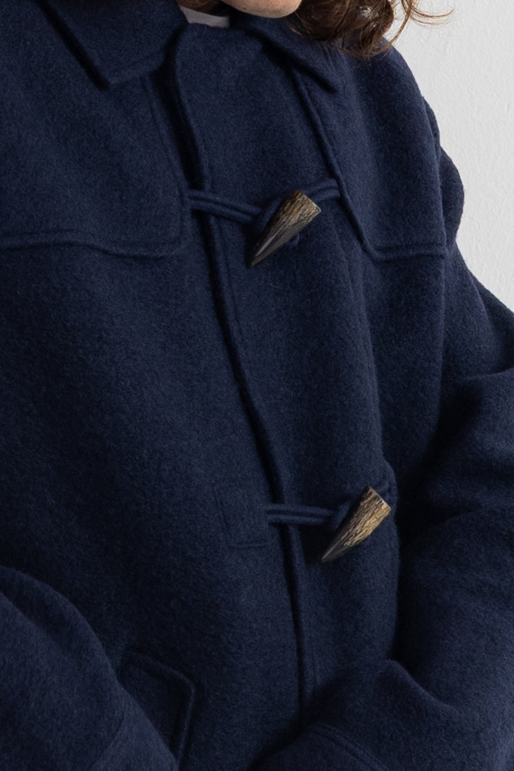 Duffle Coat - Navy Wool