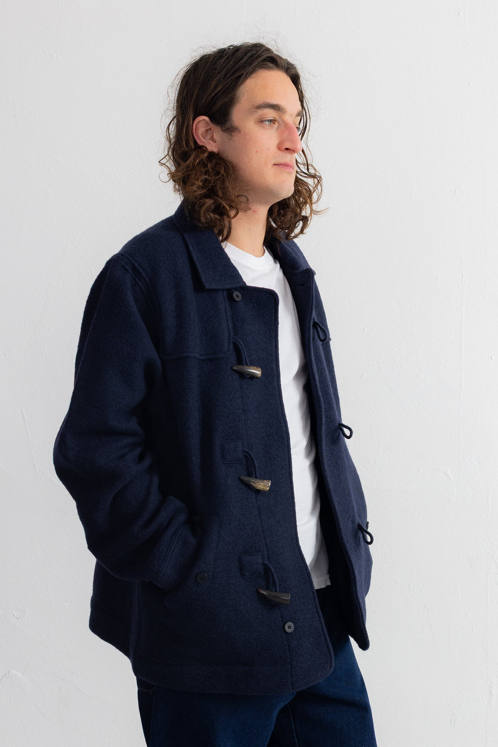 Duffle Coat - Navy Wool