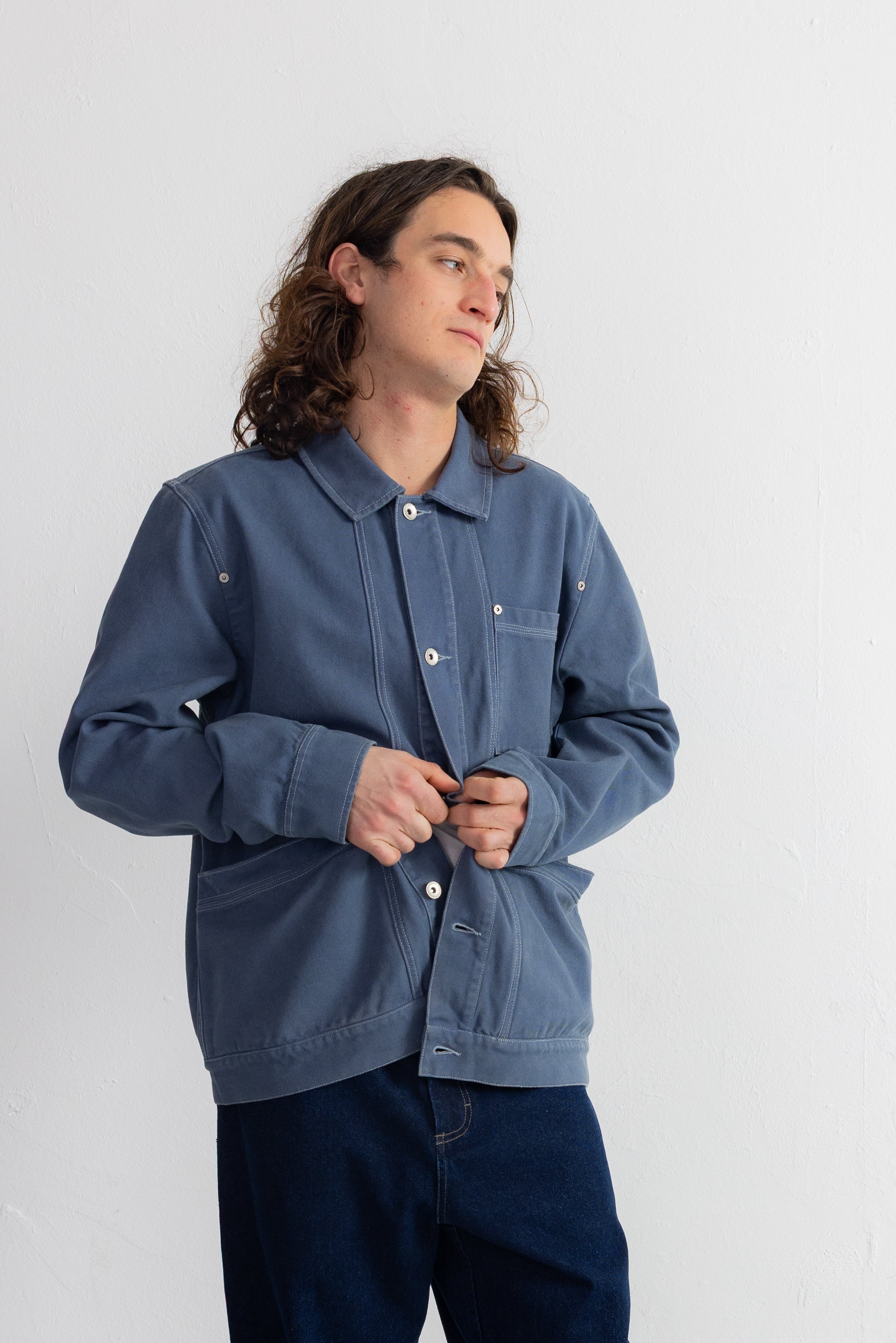 Meyer Jean Jacket - Soft Blue