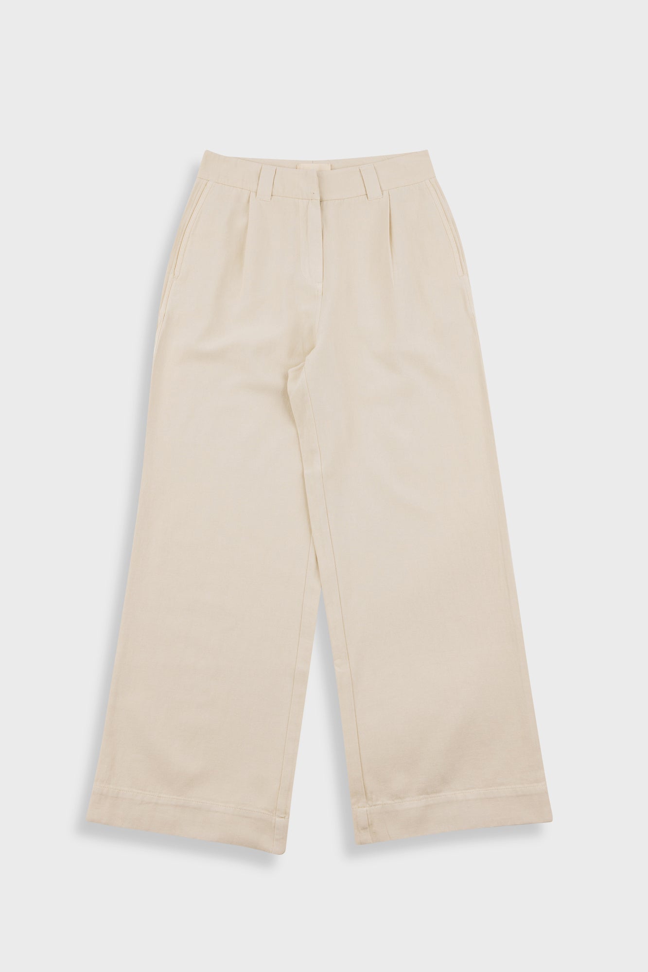 Pleated Pant - Stone Canvas