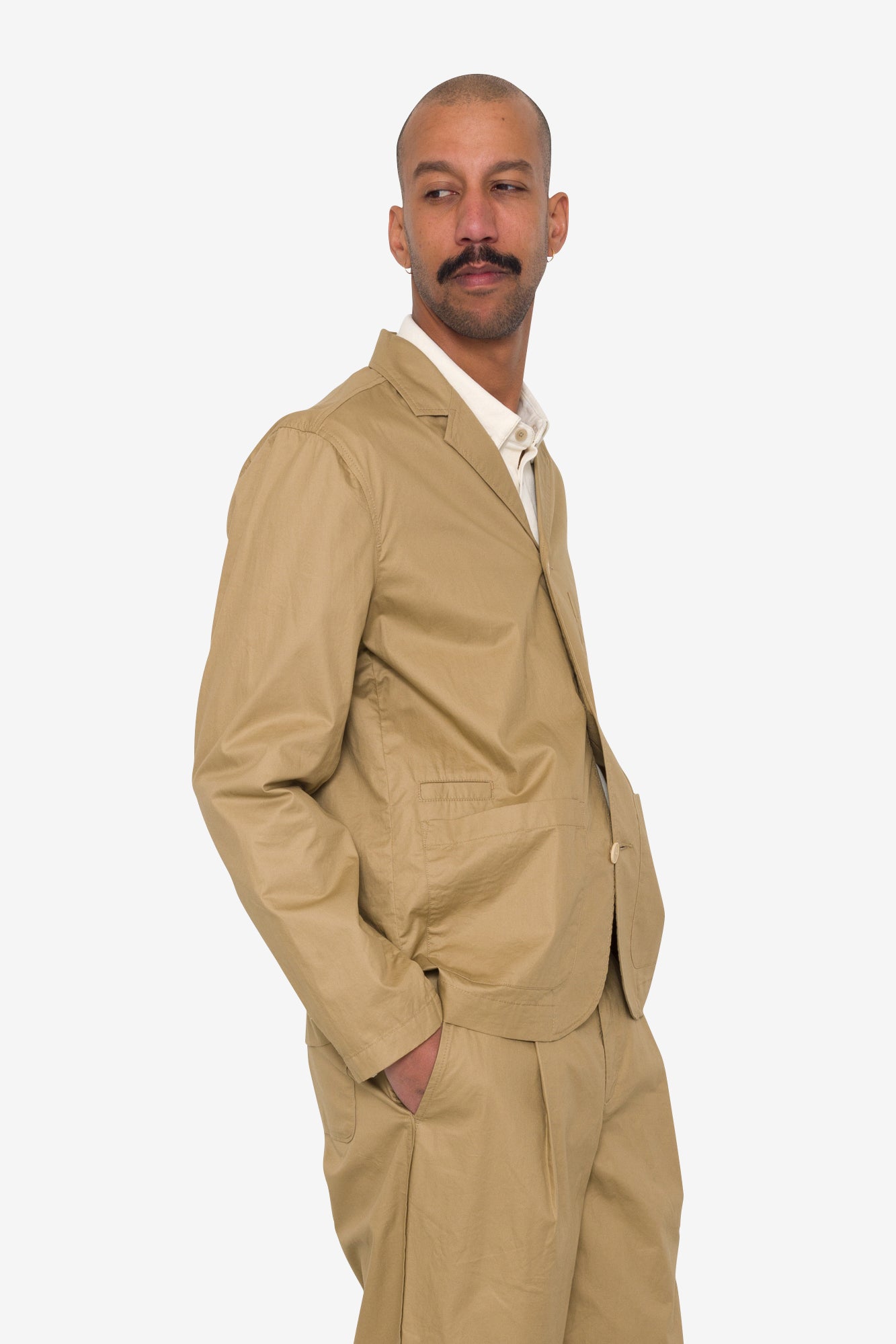 Wide Fit Blazer - Sand