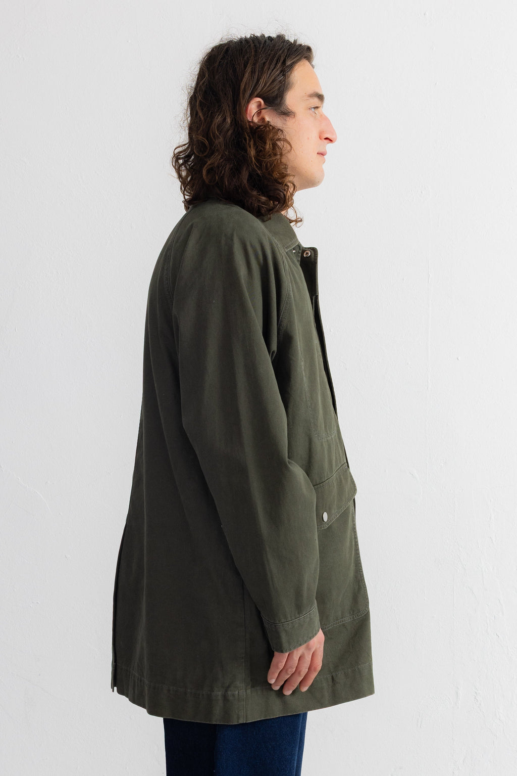 Car Coat - Dark Sage Twill